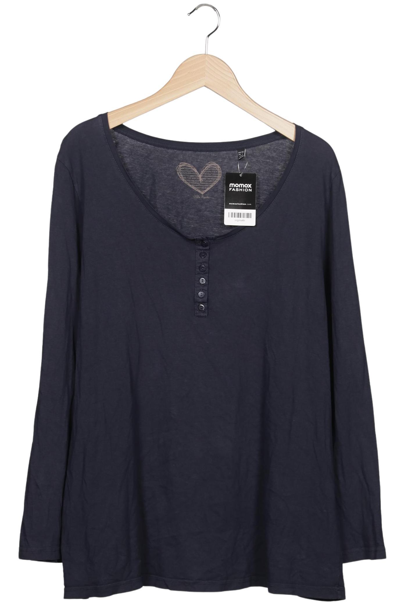 

Ulla Popken Damen Langarmshirt, marineblau, Gr. 46