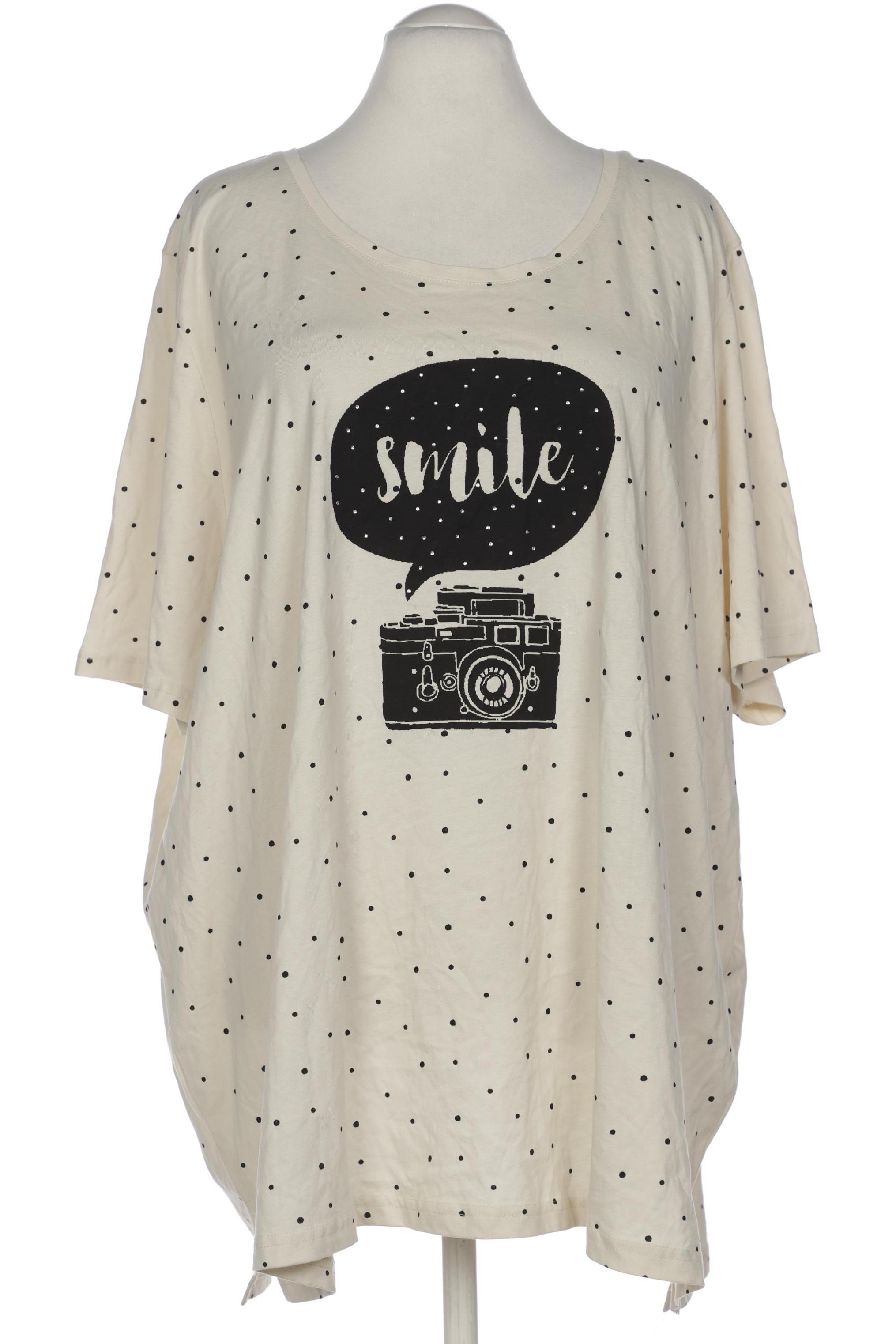 

Ulla Popken Damen T-Shirt, cremeweiß, Gr. 58