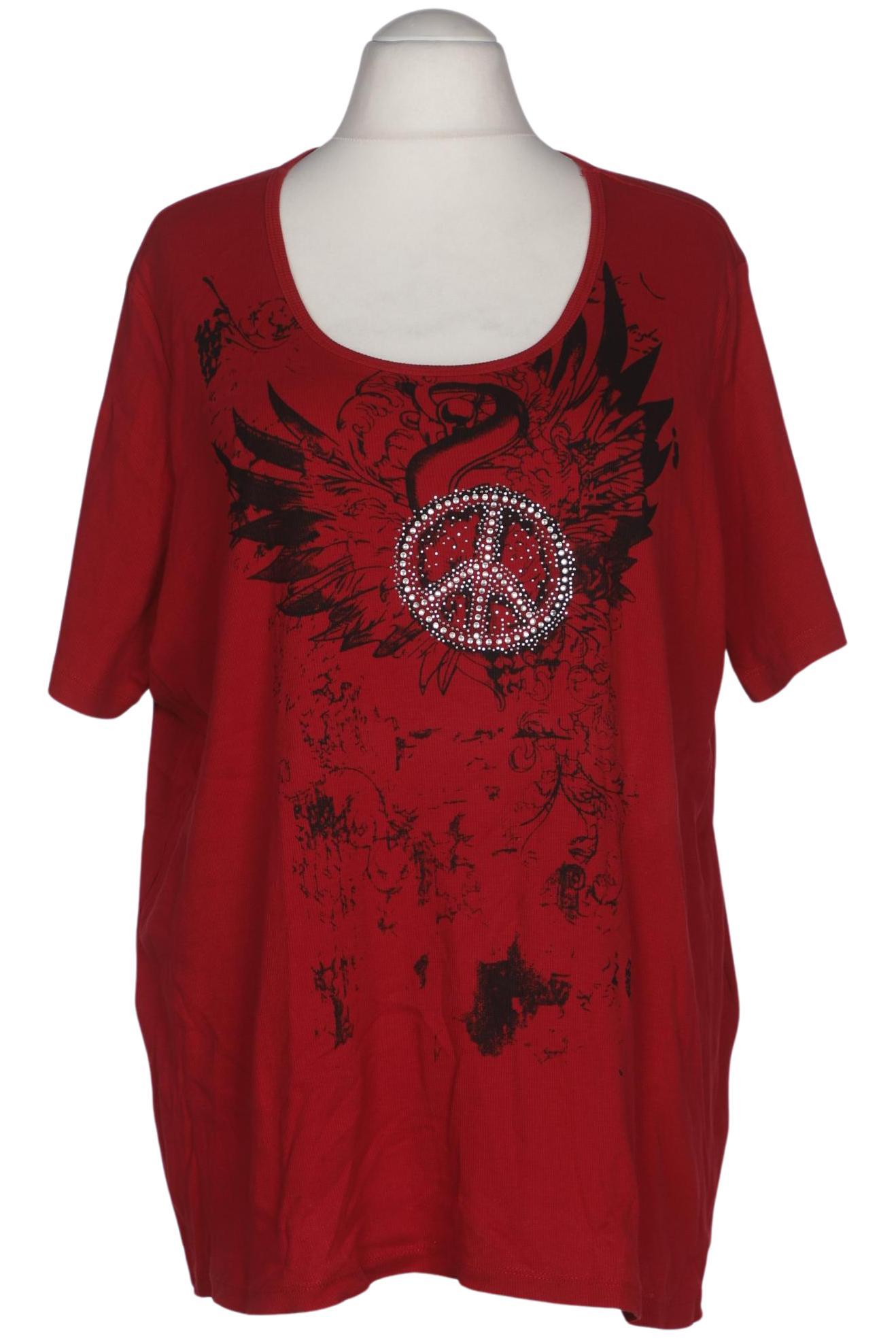 

Ulla Popken Damen T-Shirt, rot, Gr. 54