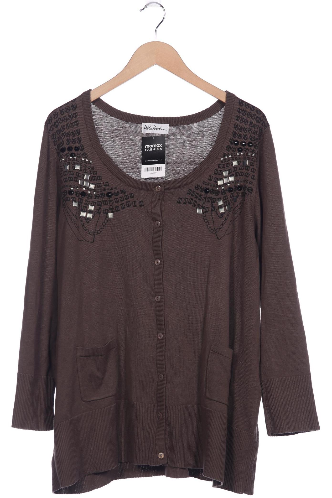 

Ulla Popken Damen Strickjacke, braun, Gr. 50