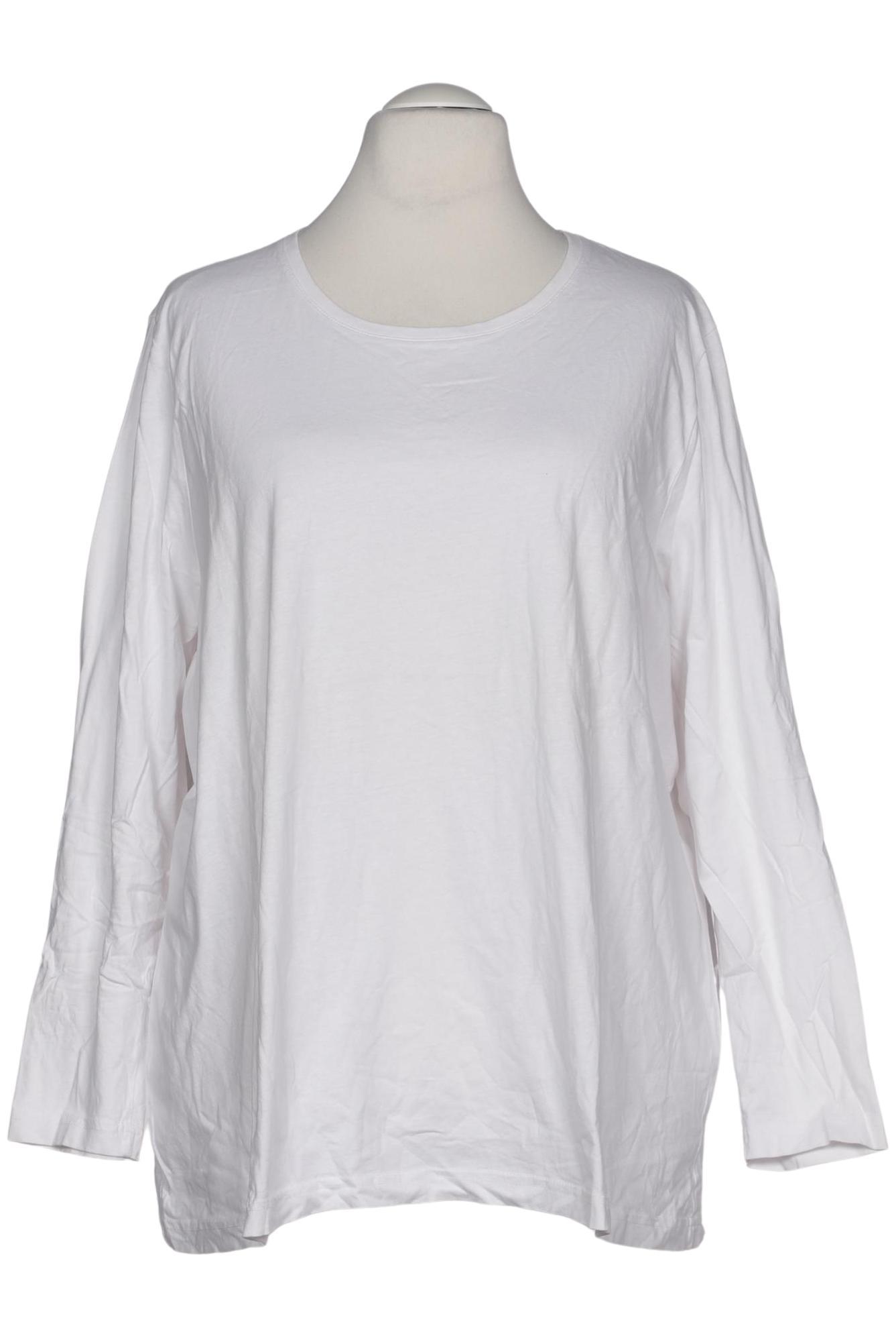 

Ulla Popken Damen Langarmshirt, weiß, Gr. 54