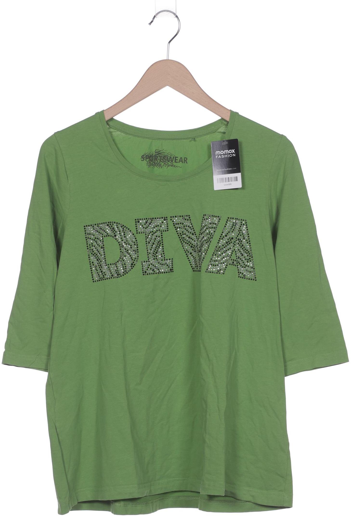 

Ulla Popken Damen T-Shirt, grün, Gr. 42