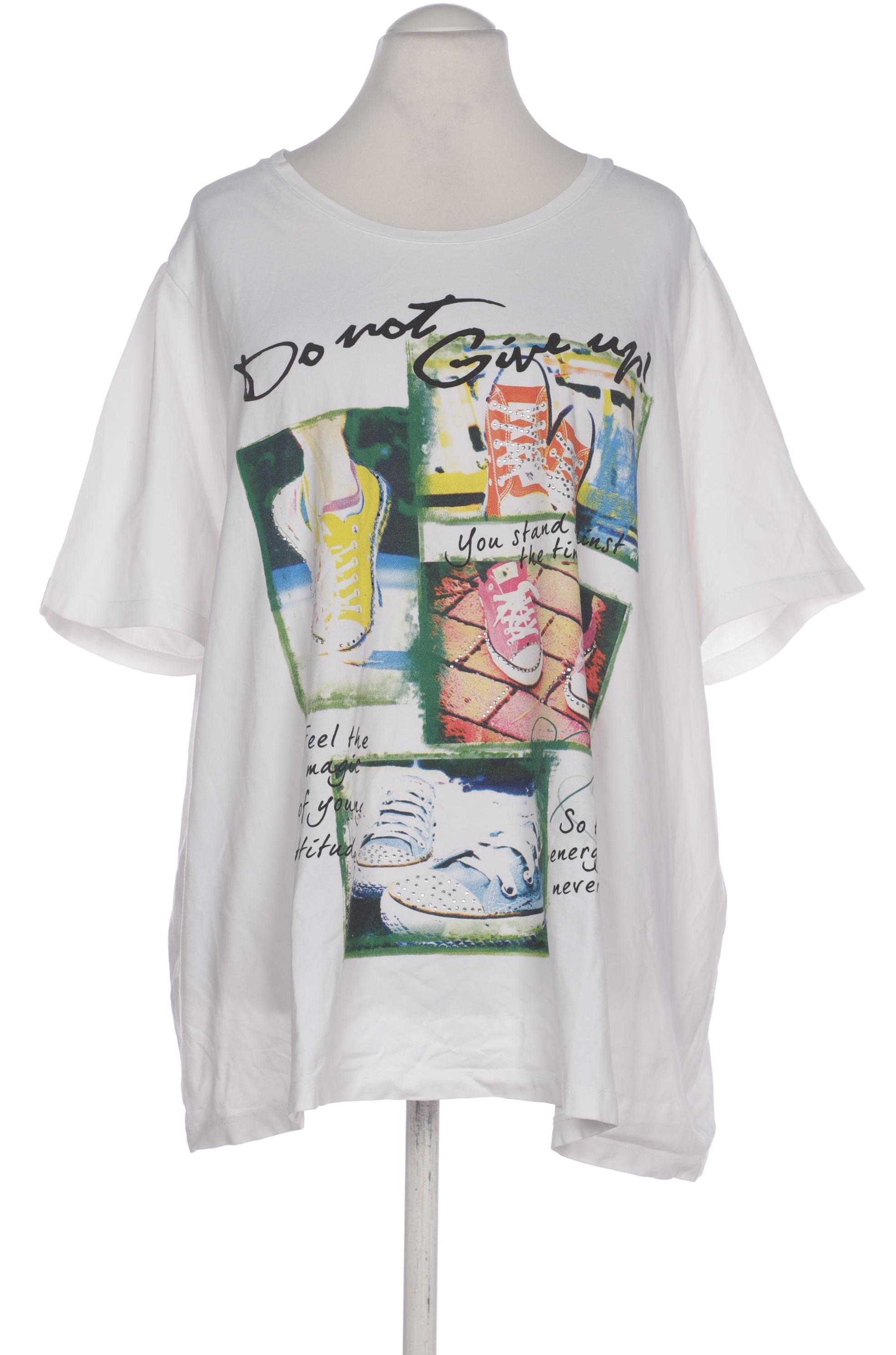 

Ulla Popken Damen T-Shirt, weiß, Gr. 54