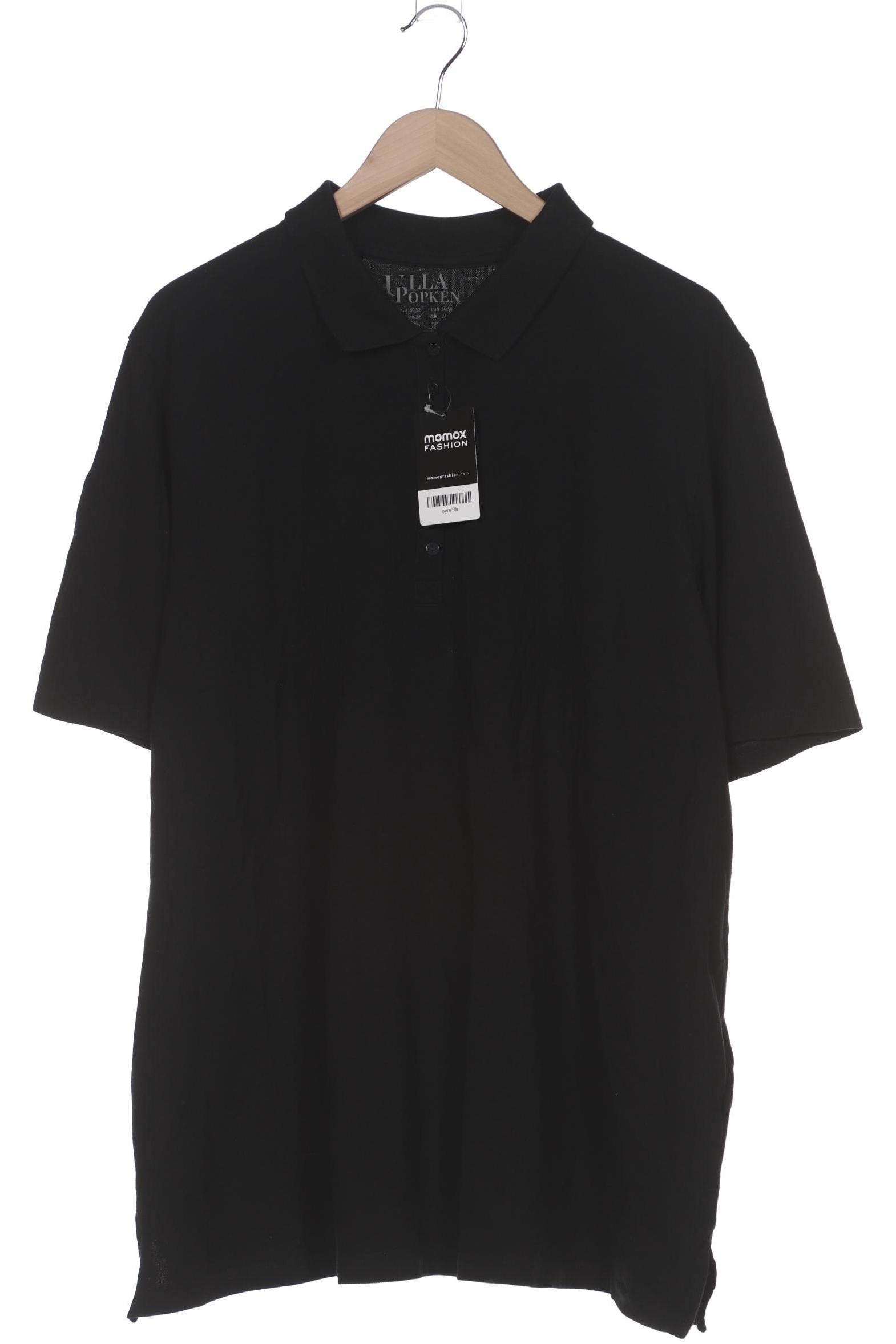 

Ulla Popken Damen Poloshirt, schwarz, Gr. 50