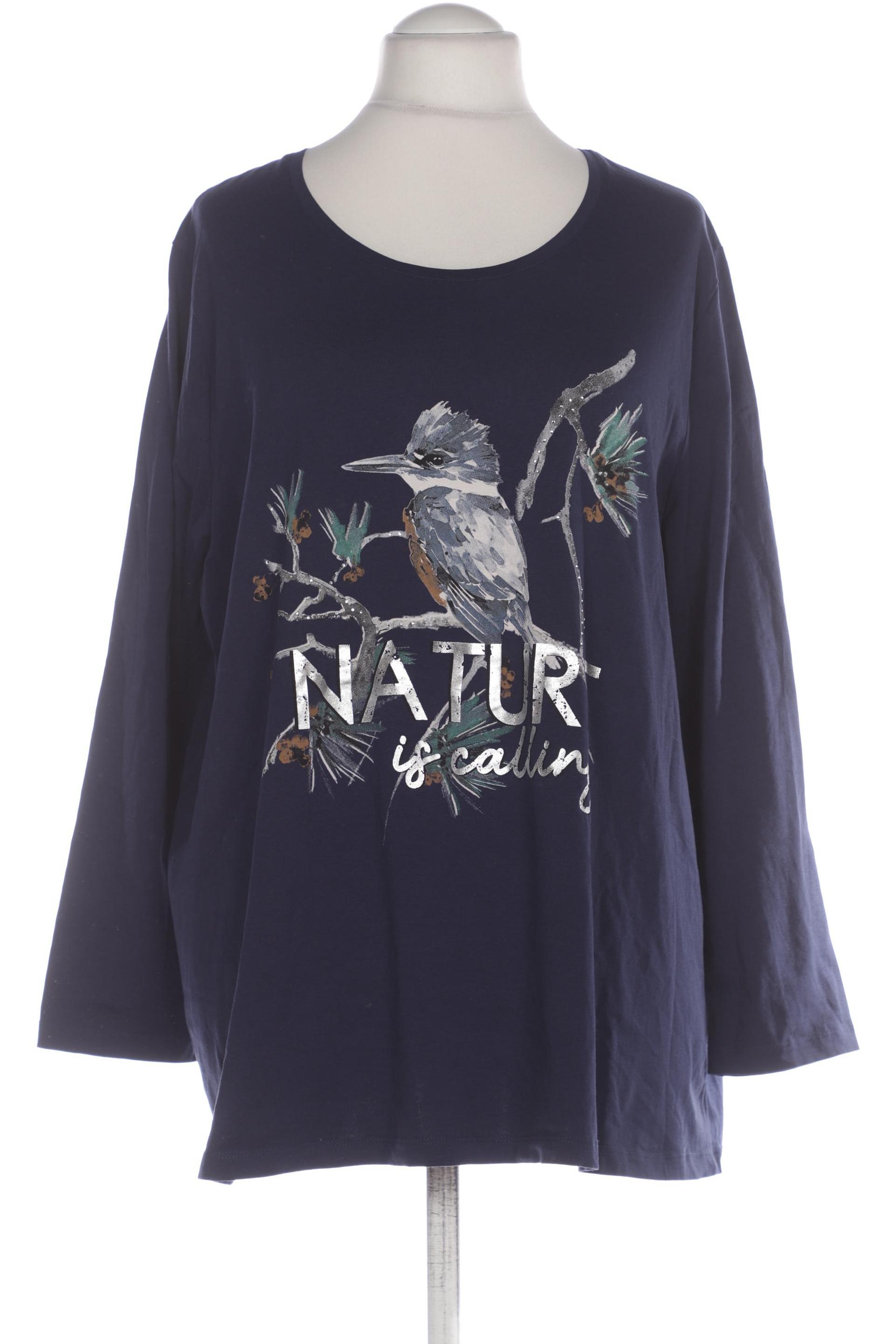 

Ulla Popken Damen Langarmshirt, marineblau, Gr. 54