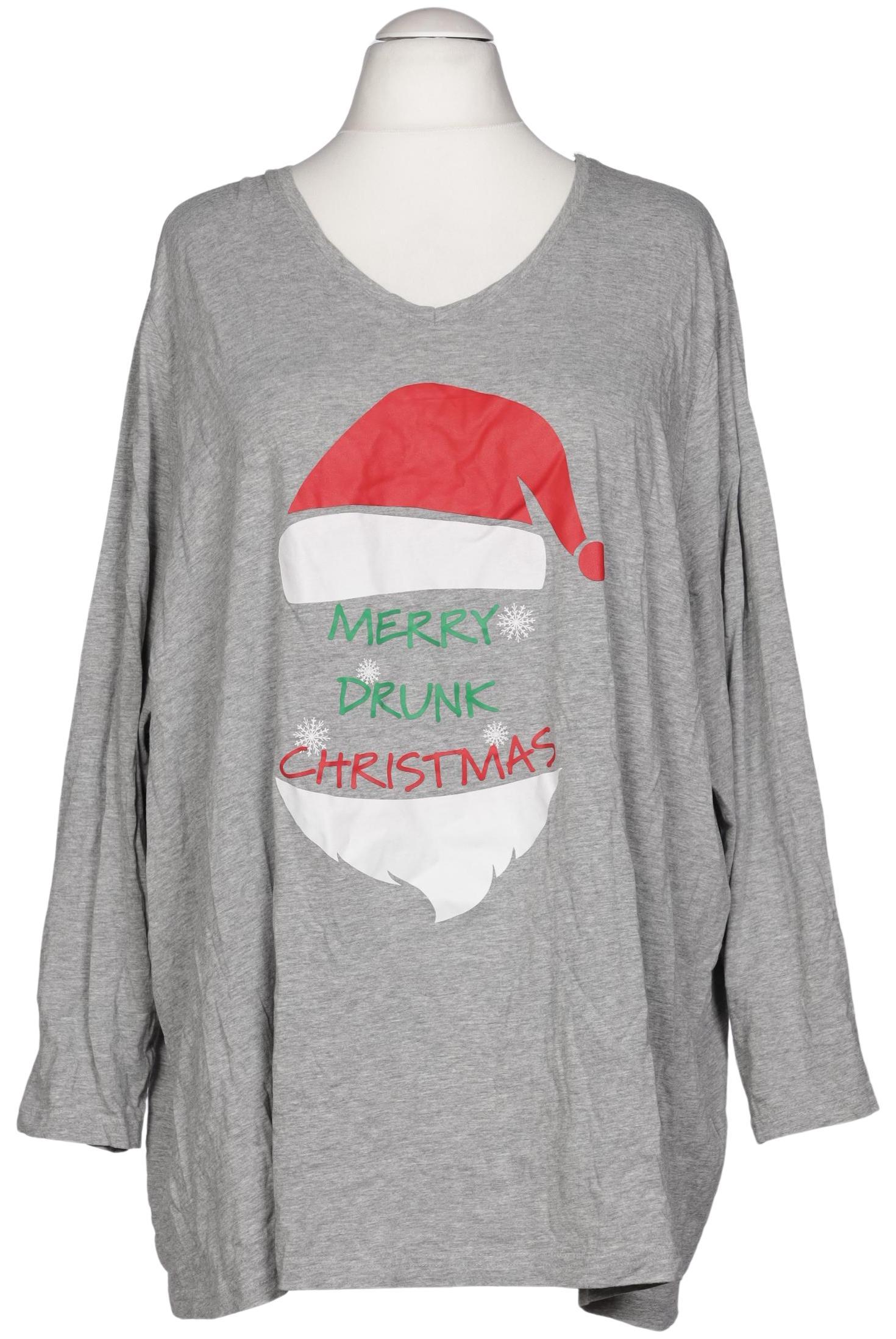 

Ulla Popken Damen Langarmshirt, grau, Gr. 58