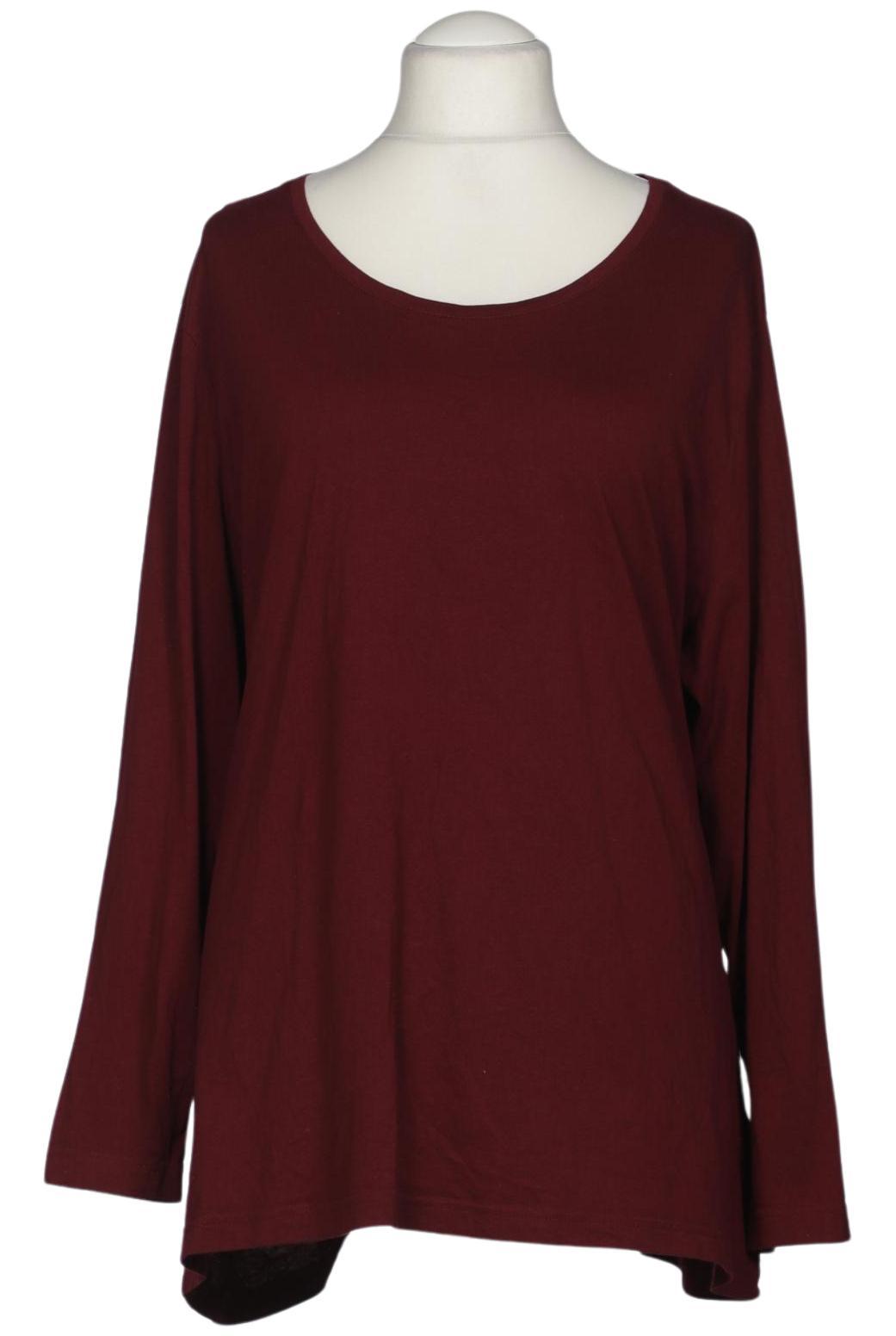 

Ulla Popken Damen Langarmshirt, bordeaux, Gr. 54