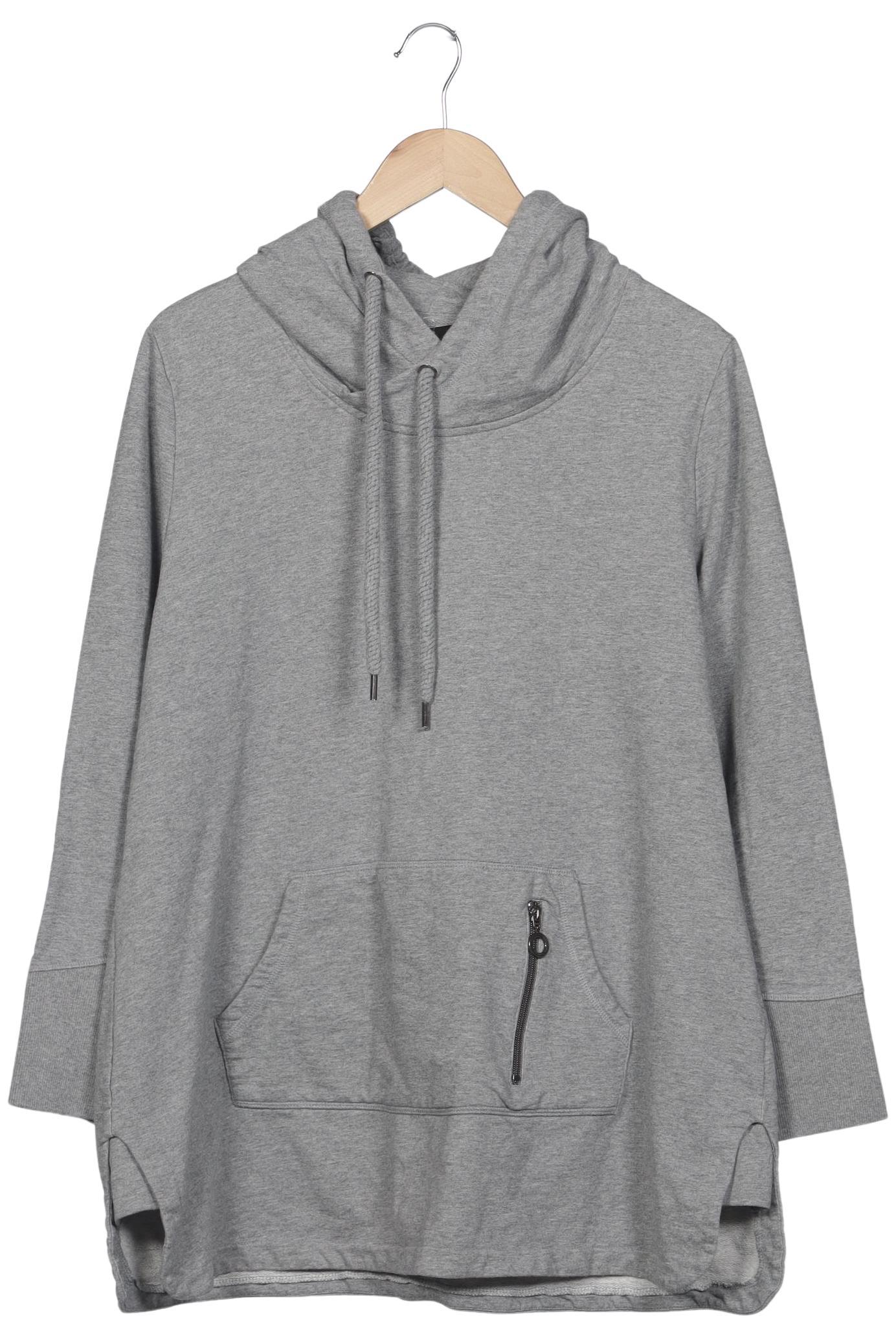 

Ulla Popken Damen Kapuzenpullover, grau, Gr. 46