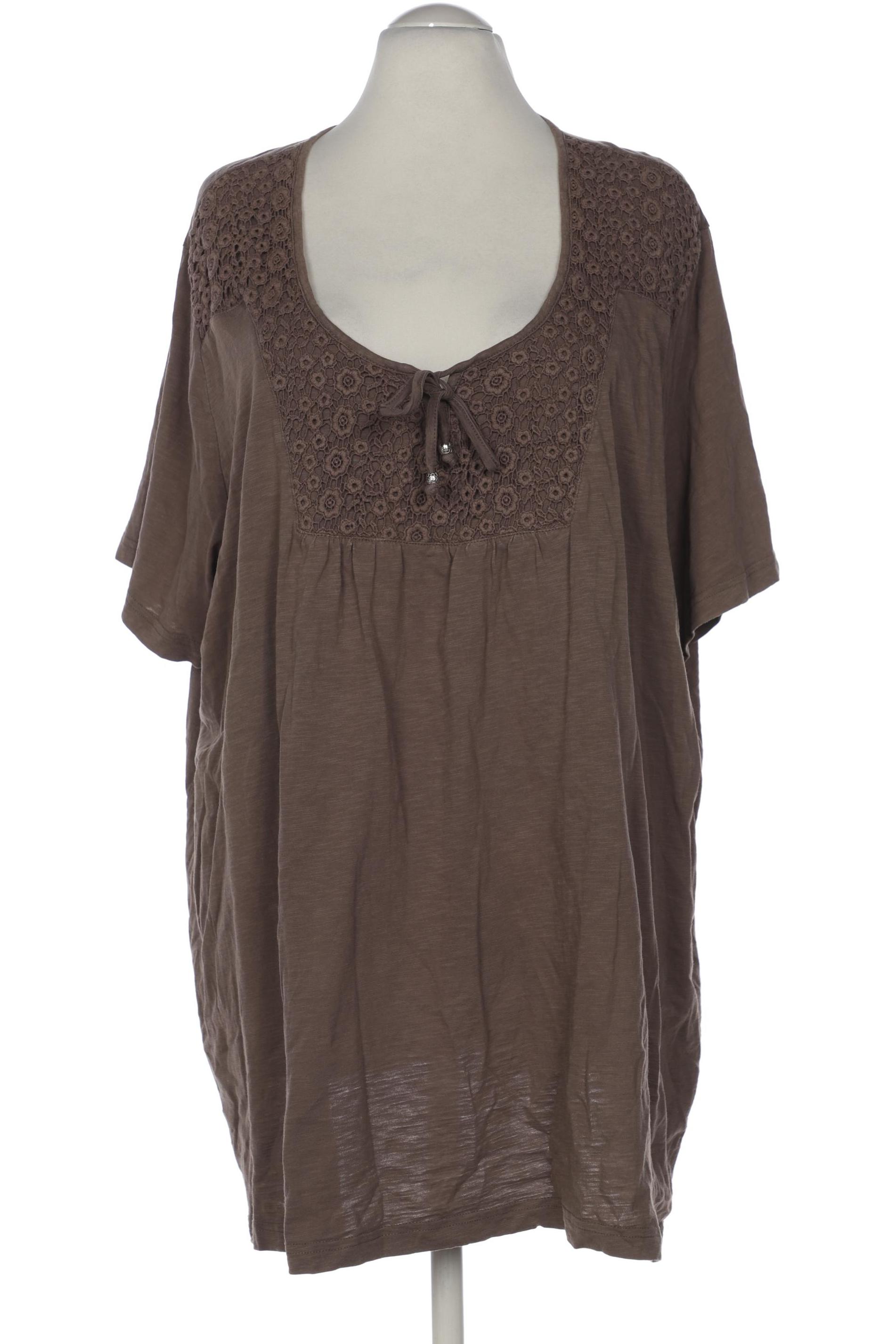 

Ulla Popken Damen T-Shirt, braun, Gr. 58