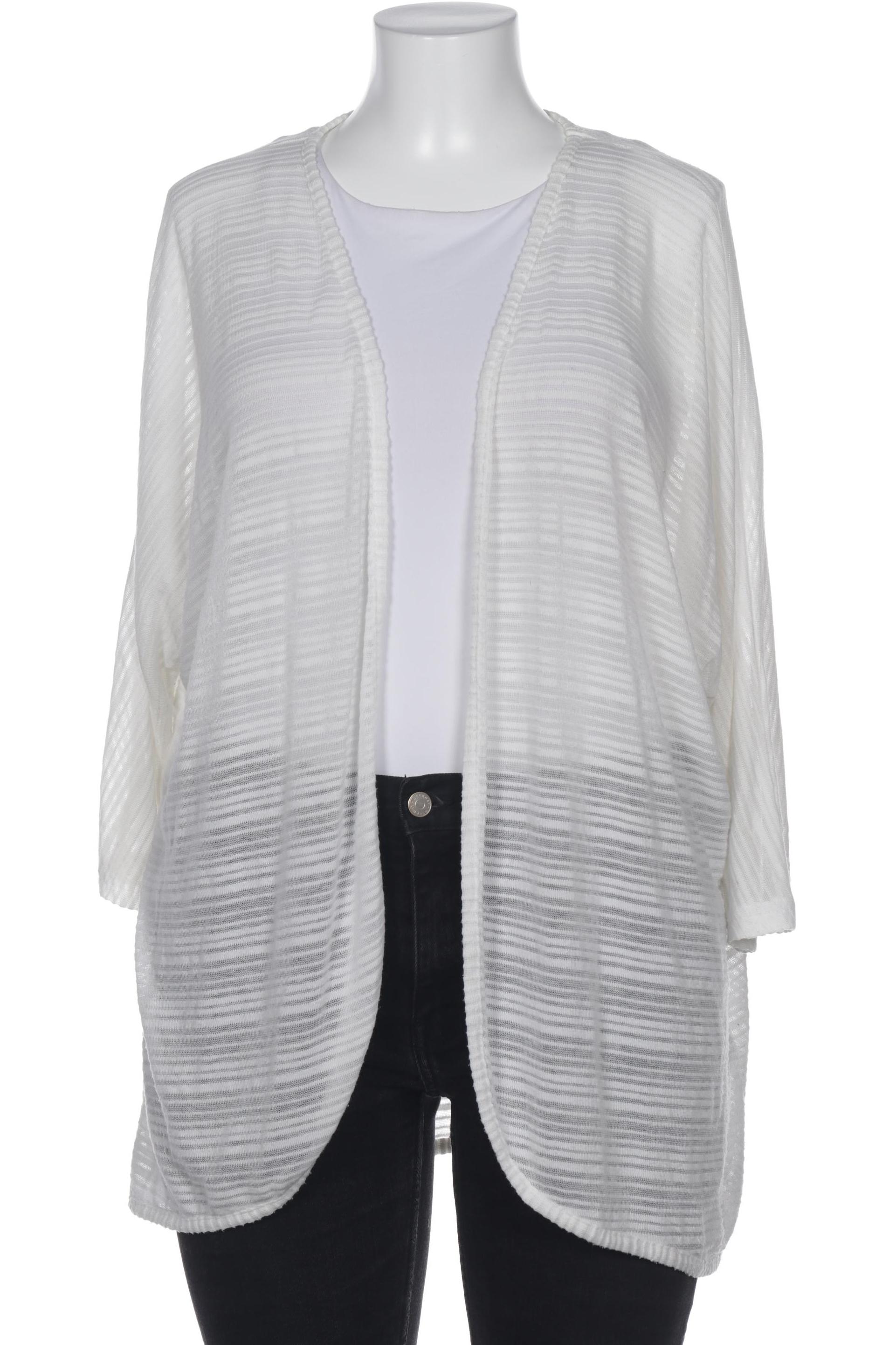 

Ulla Popken Damen Strickjacke, weiß, Gr. 50