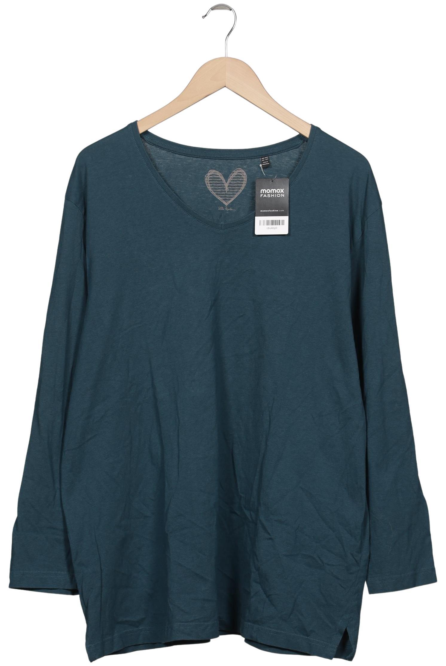 

Ulla Popken Damen Langarmshirt, türkis, Gr. 46