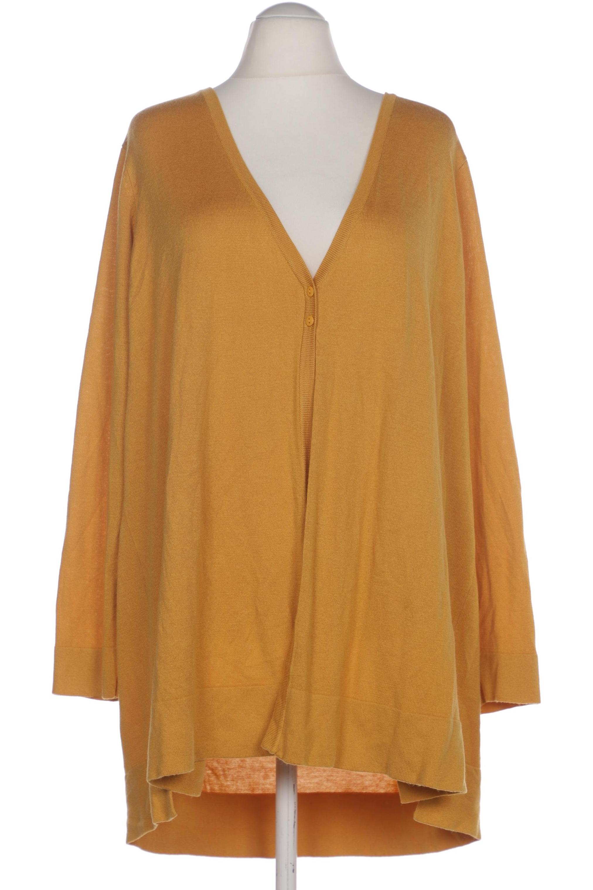 

Ulla Popken Damen Strickjacke, gelb, Gr. 54