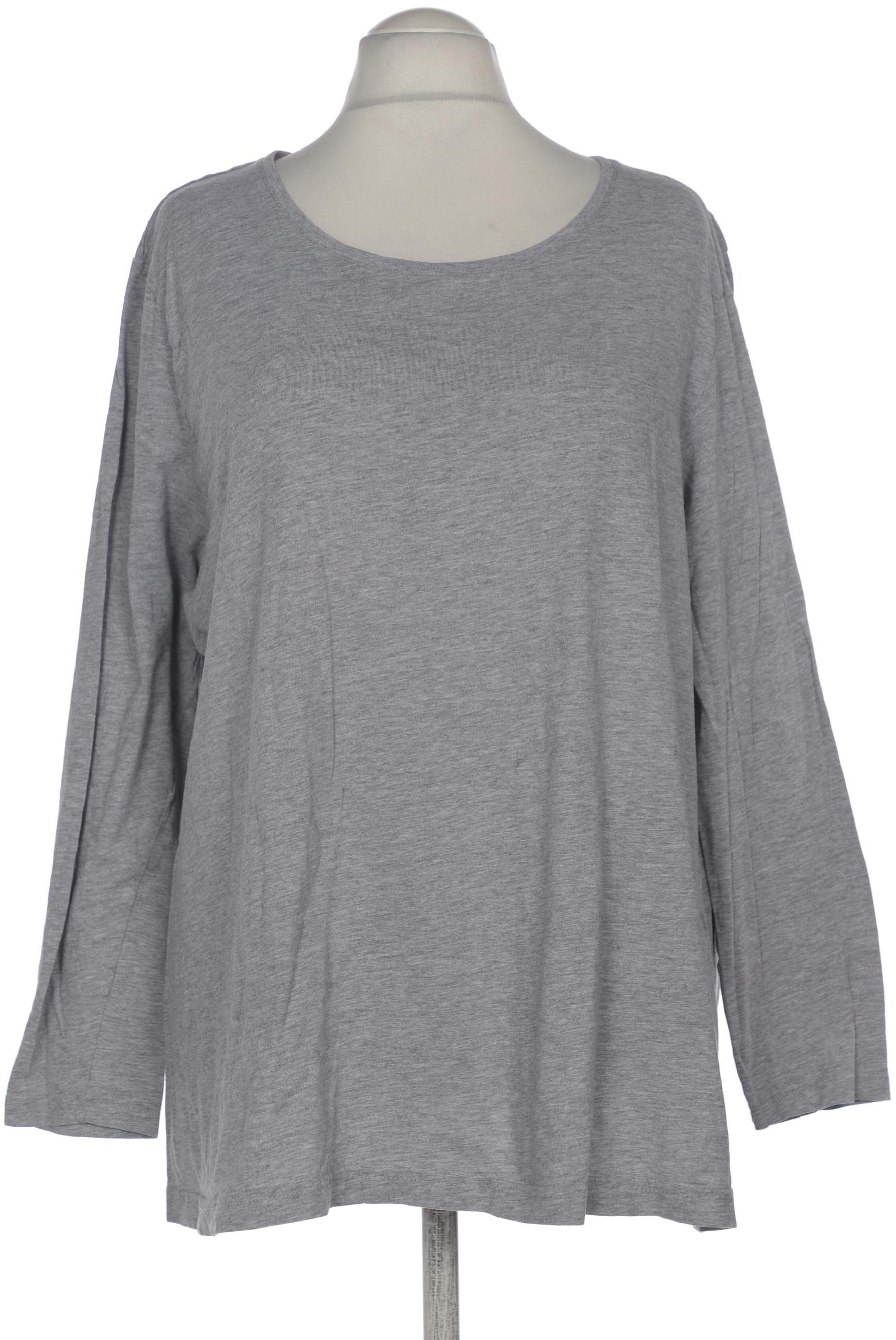 

Ulla Popken Damen Langarmshirt, grau, Gr. 52