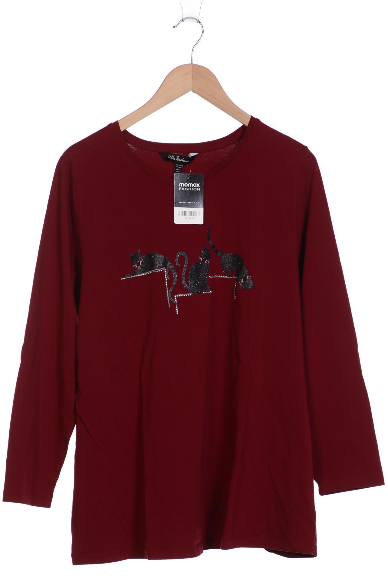 

Ulla Popken Damen Langarmshirt, bordeaux, Gr. 50