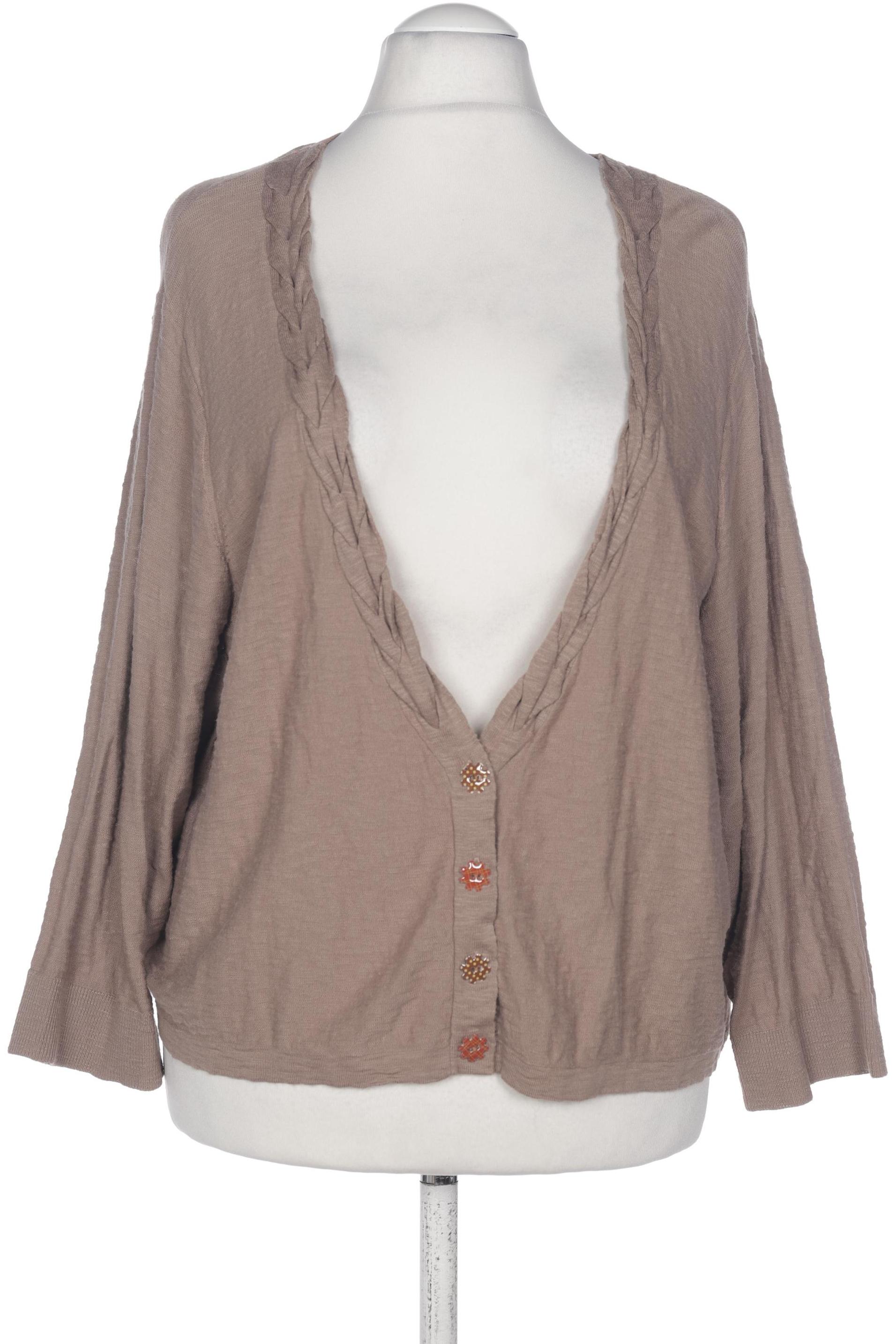 

Ulla Popken Damen Strickjacke, beige, Gr. 48