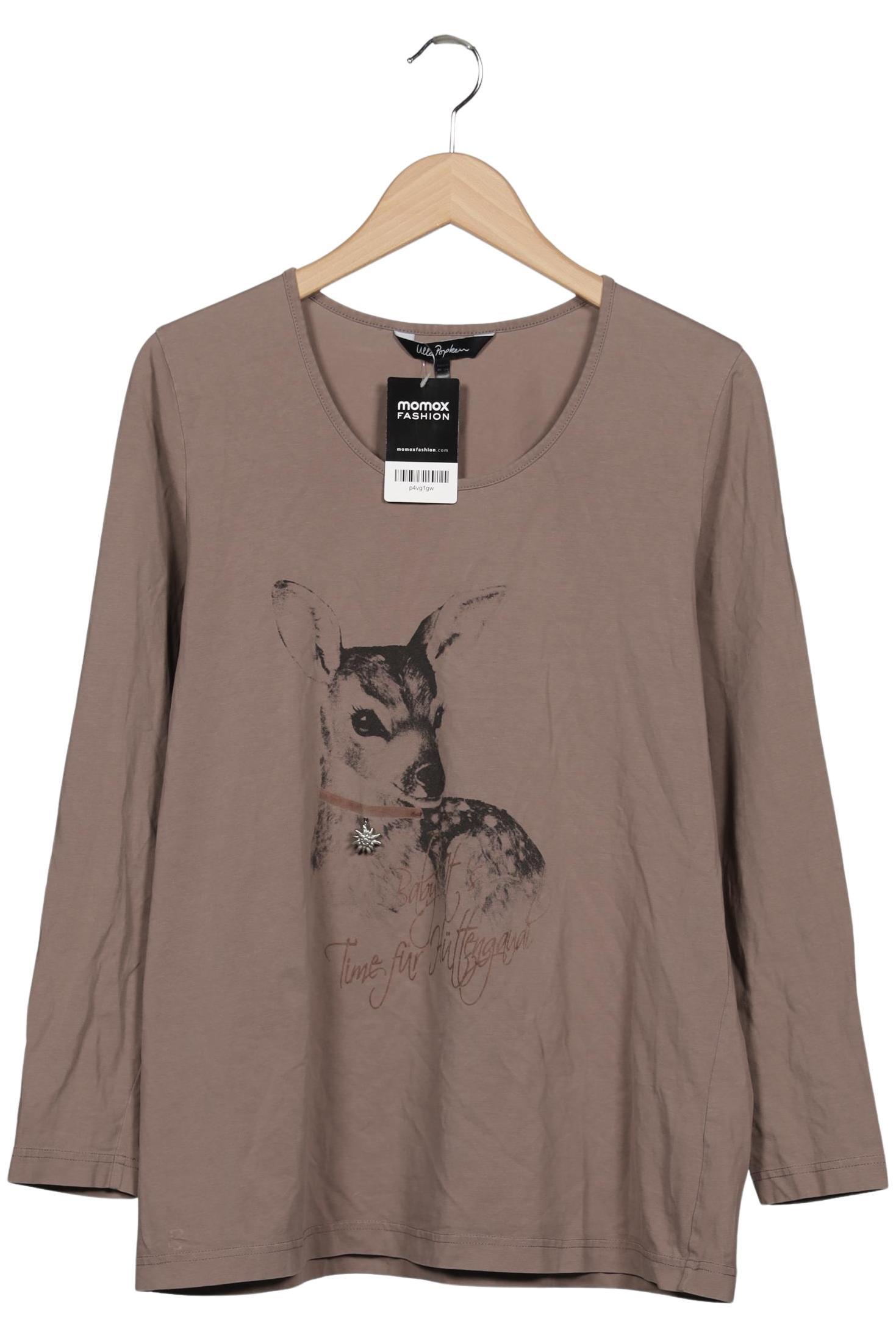 

Ulla Popken Damen Langarmshirt, braun, Gr. 42