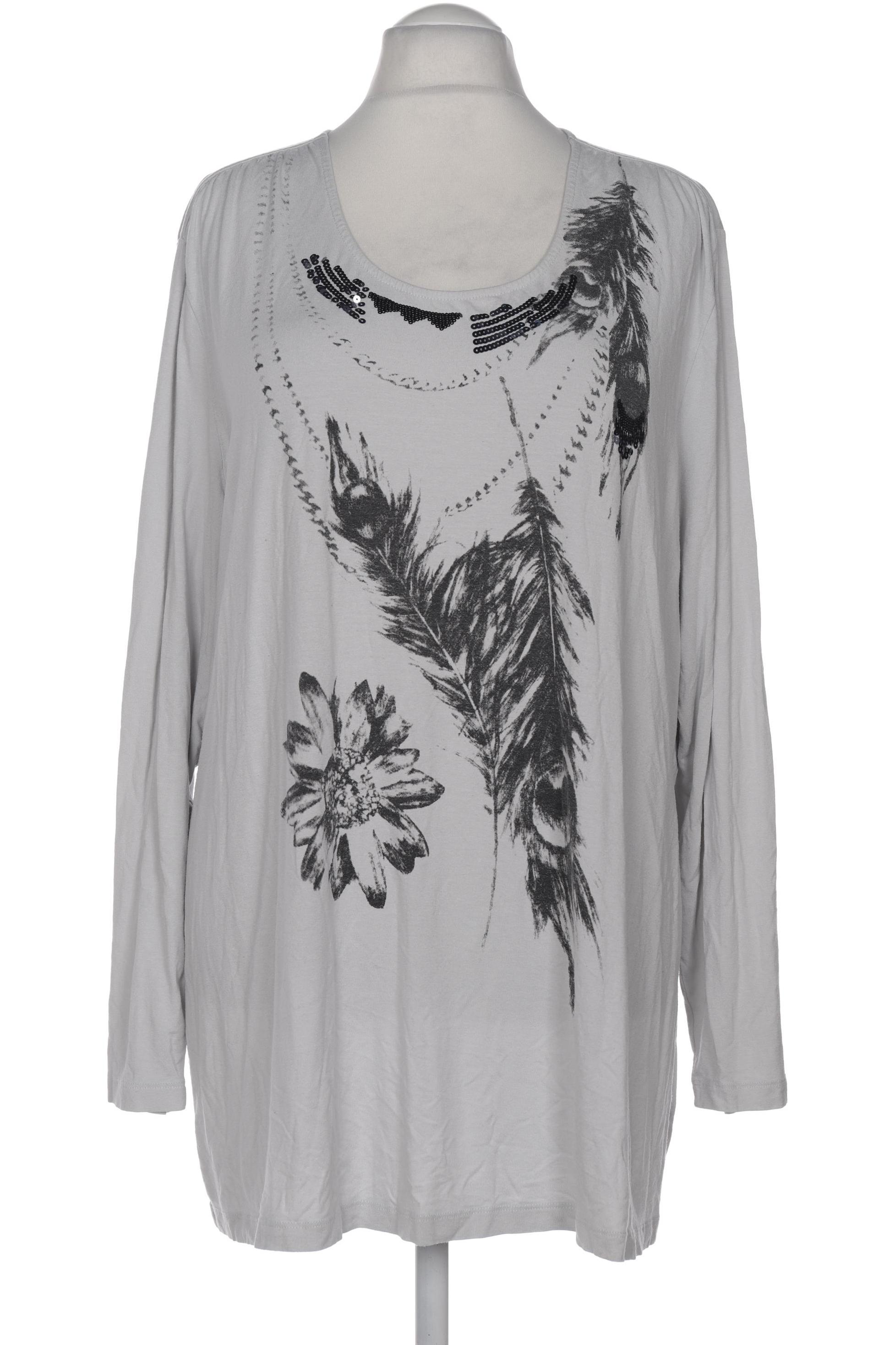 

Ulla Popken Damen Langarmshirt, grau