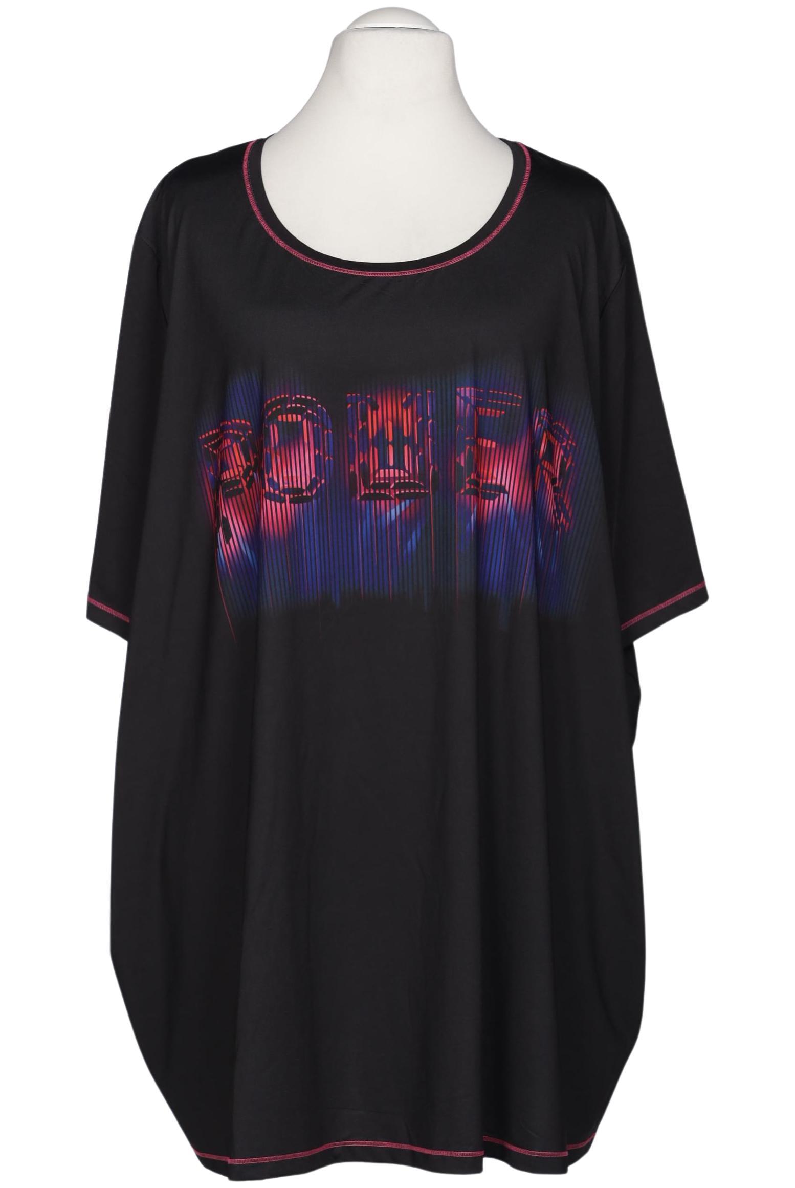 

Ulla Popken Damen T-Shirt, schwarz, Gr. 66