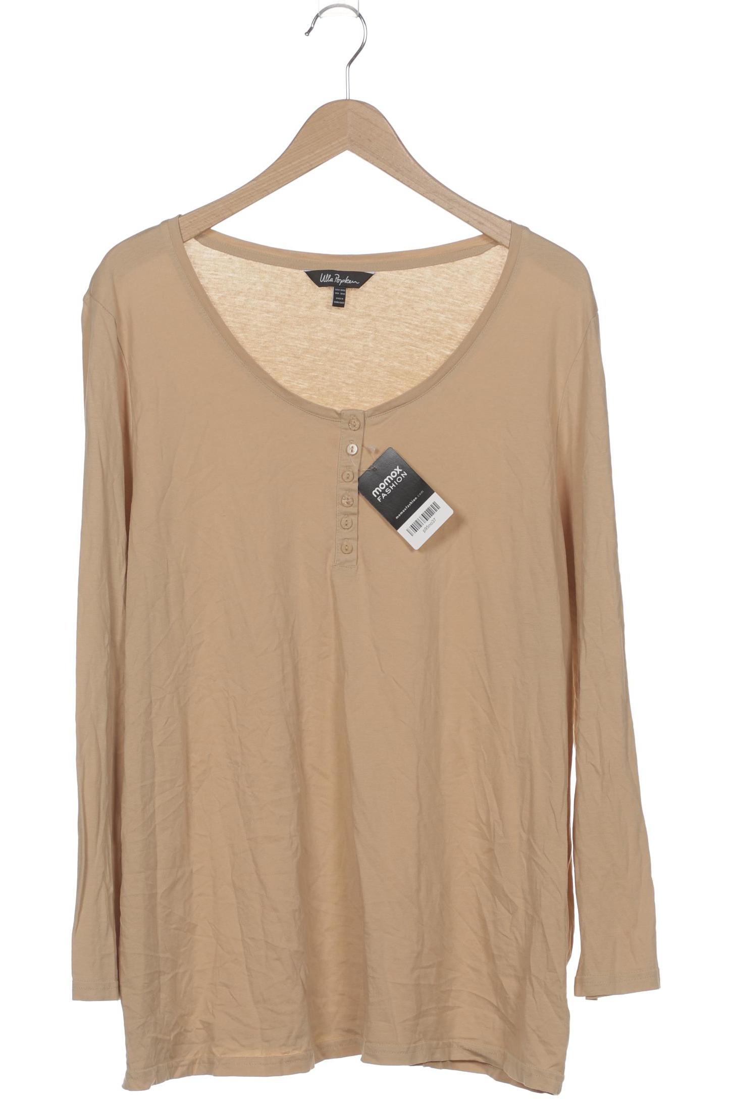 

Ulla Popken Damen Langarmshirt, beige, Gr. 50
