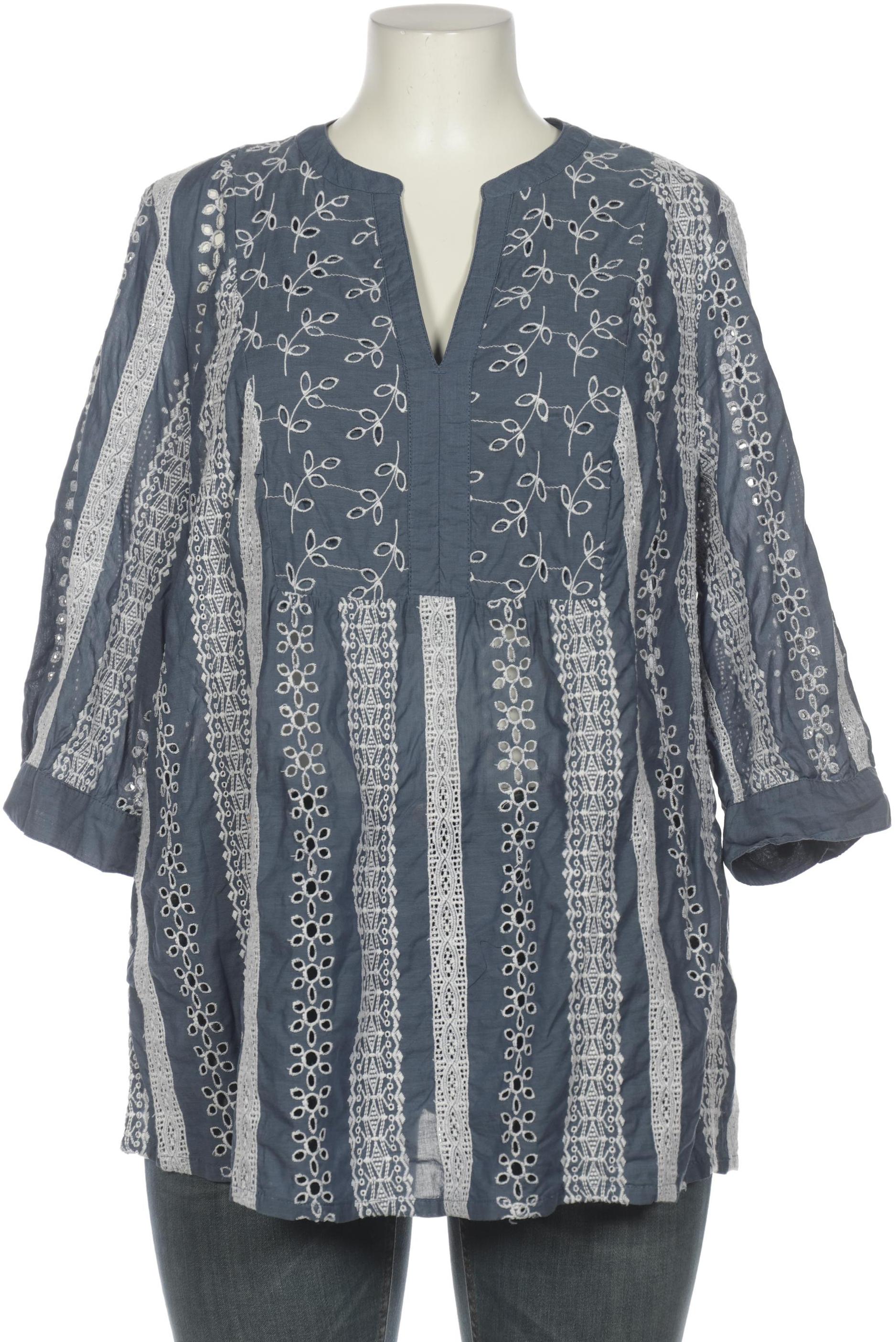 

Ulla Popken Damen Bluse, blau, Gr. 46