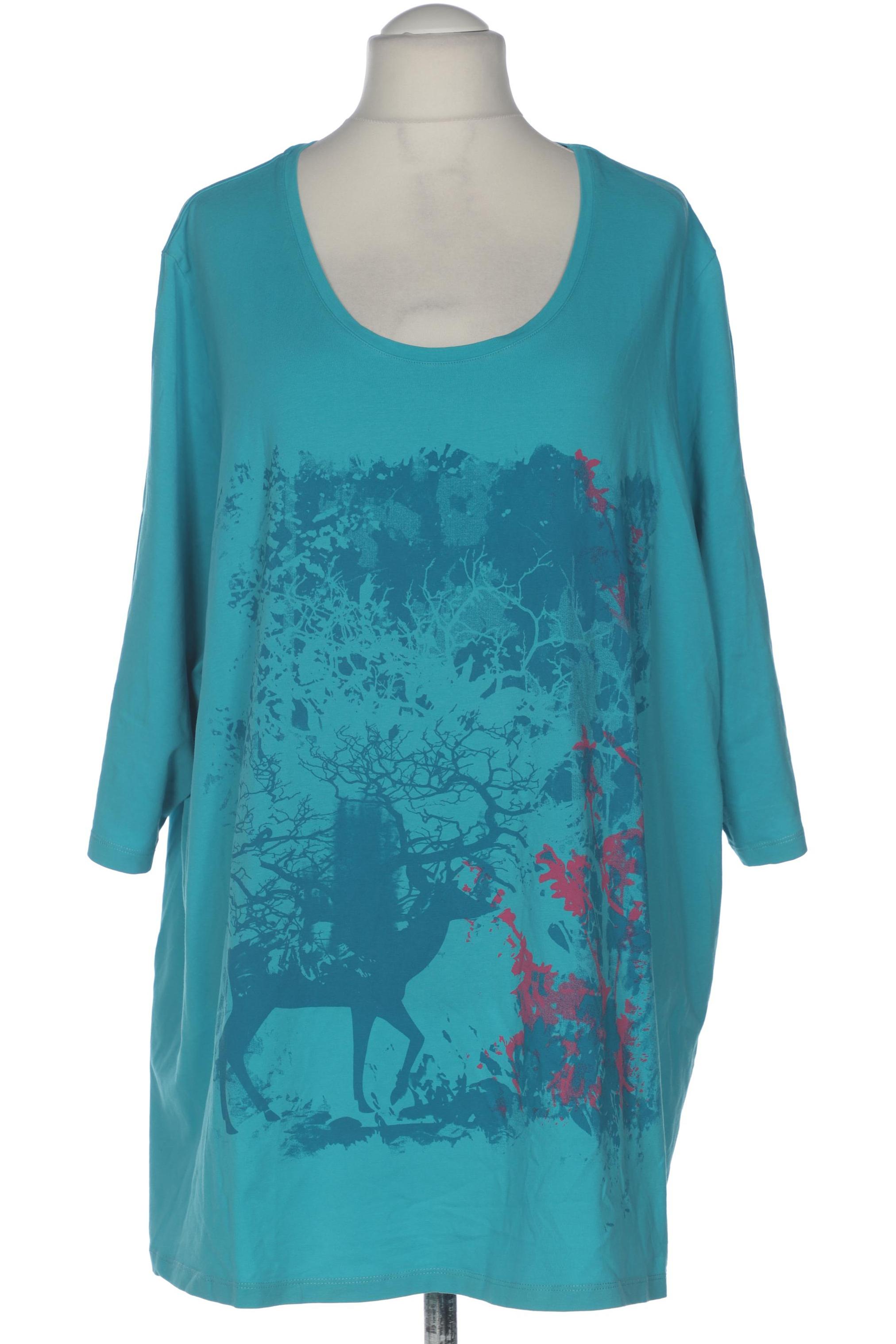

Ulla Popken Damen Langarmshirt, blau, Gr. 58