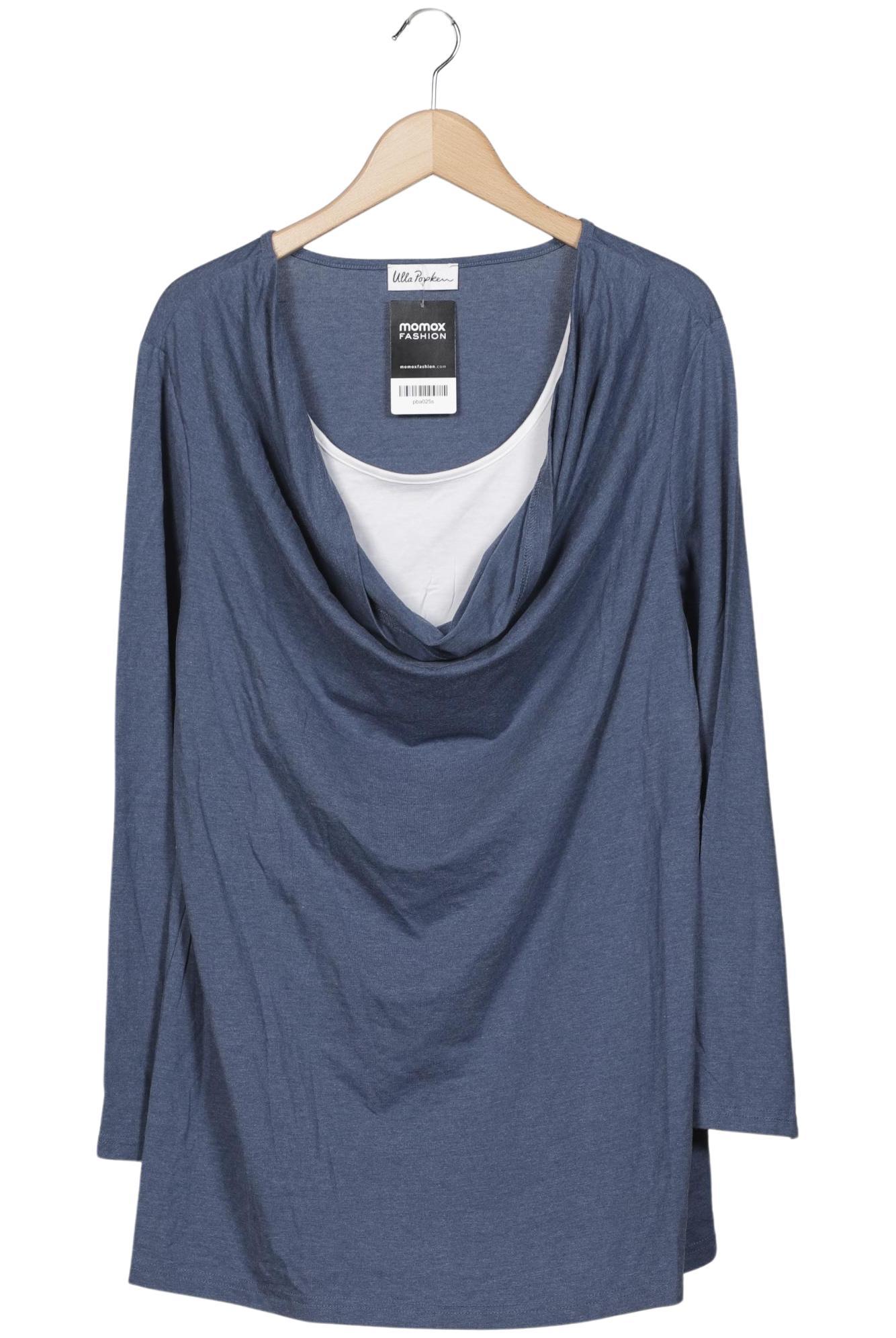 

Ulla Popken Damen Langarmshirt, blau, Gr. 46