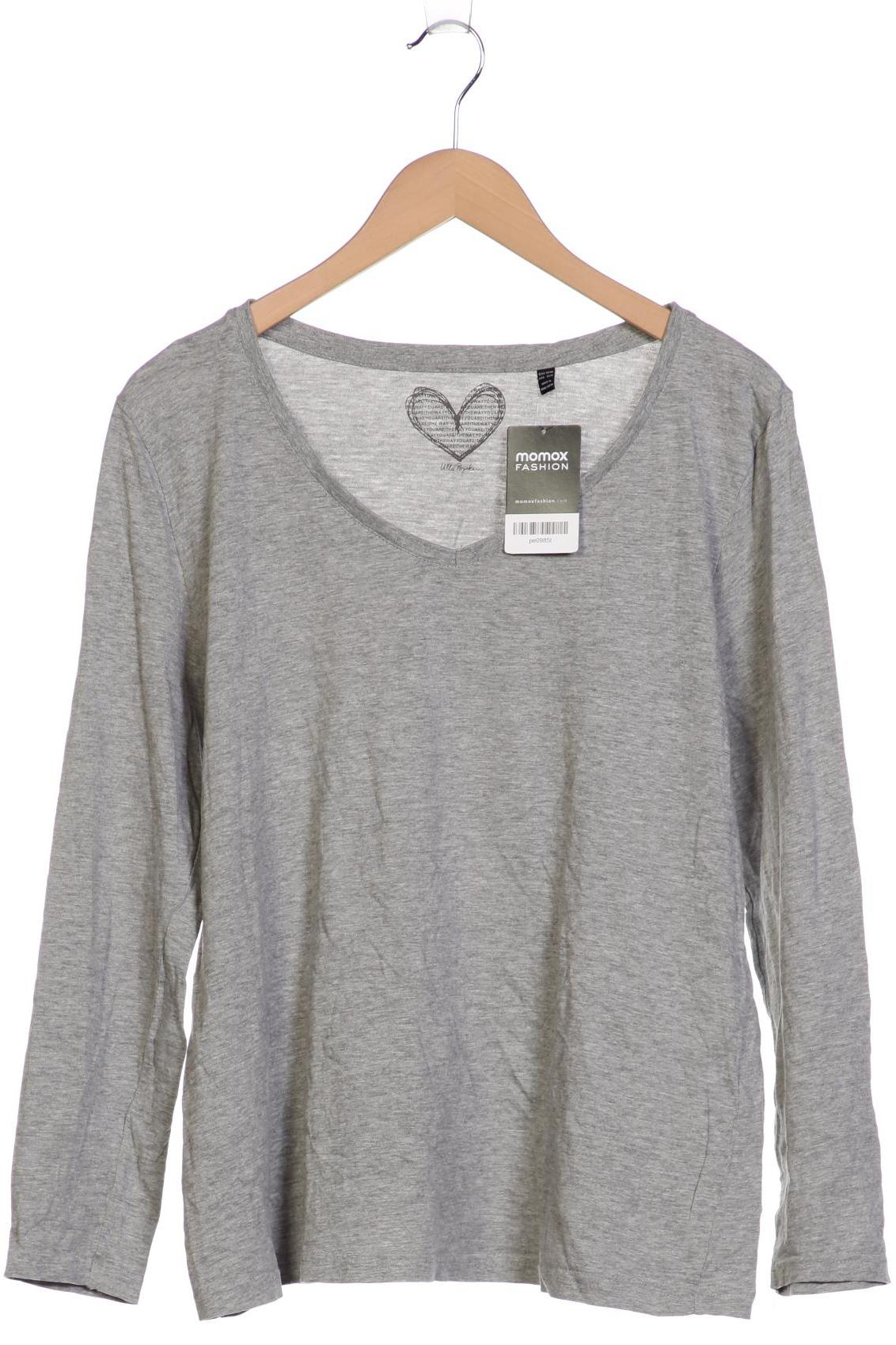 

Ulla Popken Damen Langarmshirt, grau, Gr. 42