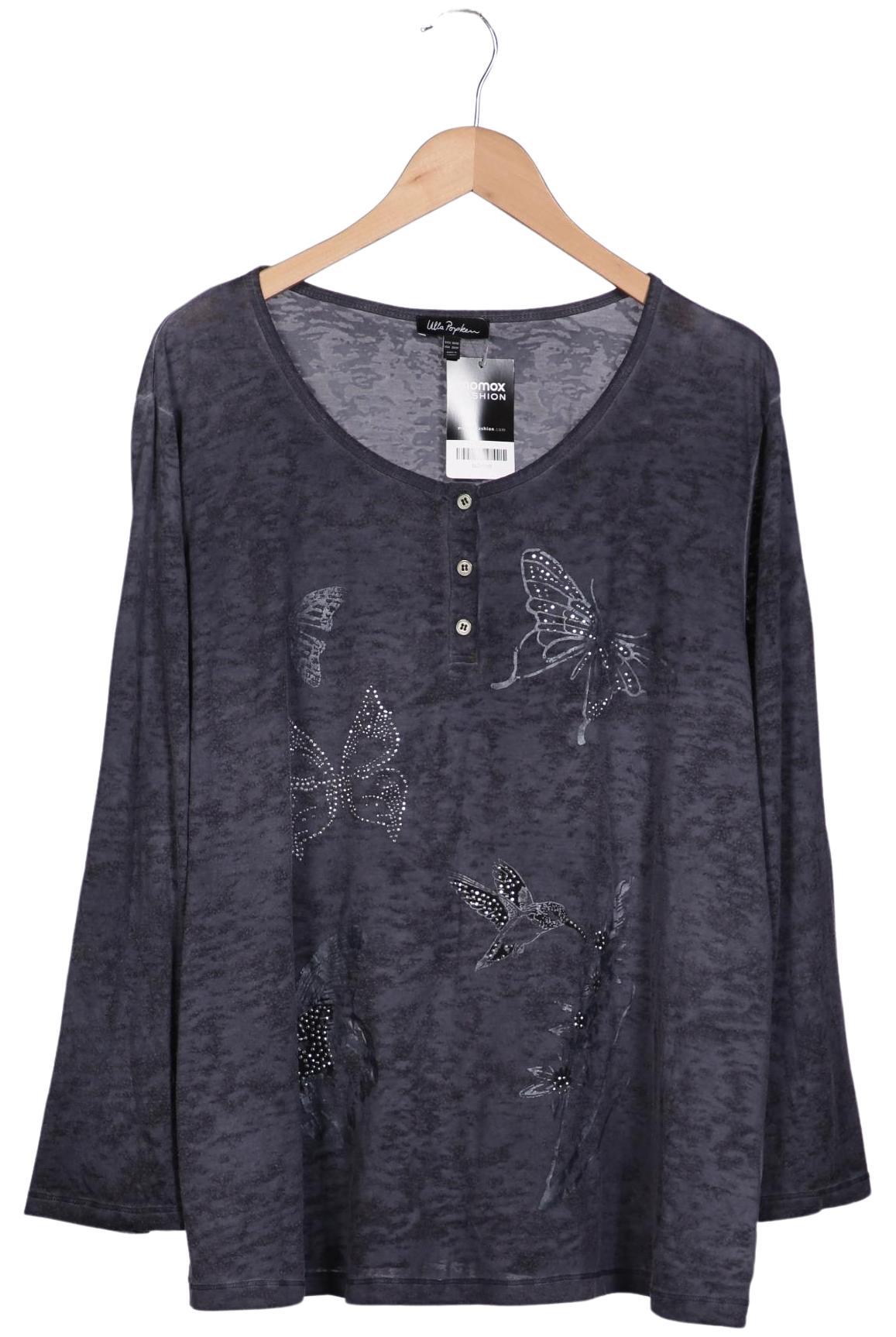 

Ulla Popken Damen Langarmshirt, grau, Gr. 50