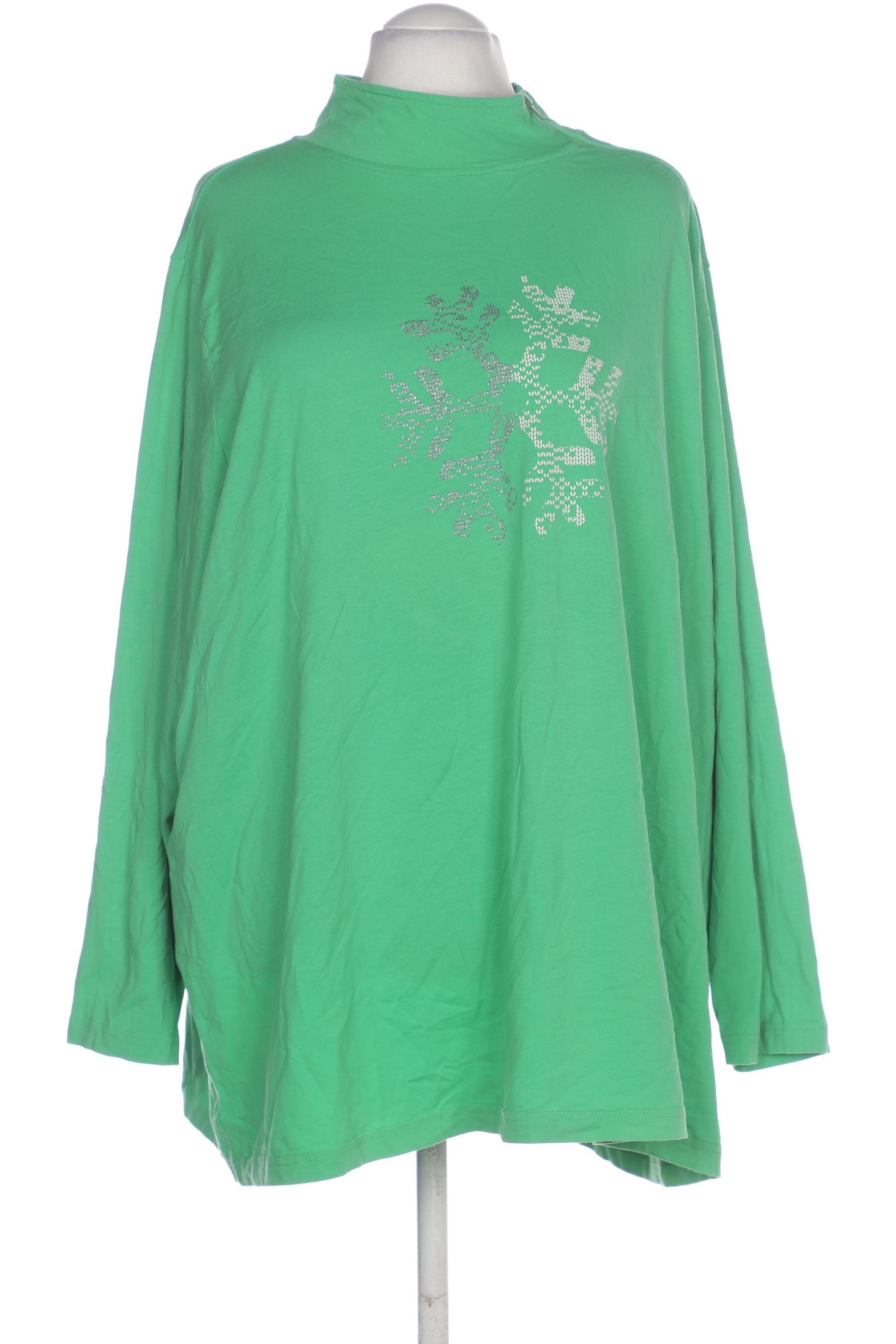 

Ulla Popken Damen Langarmshirt, grün, Gr. 58