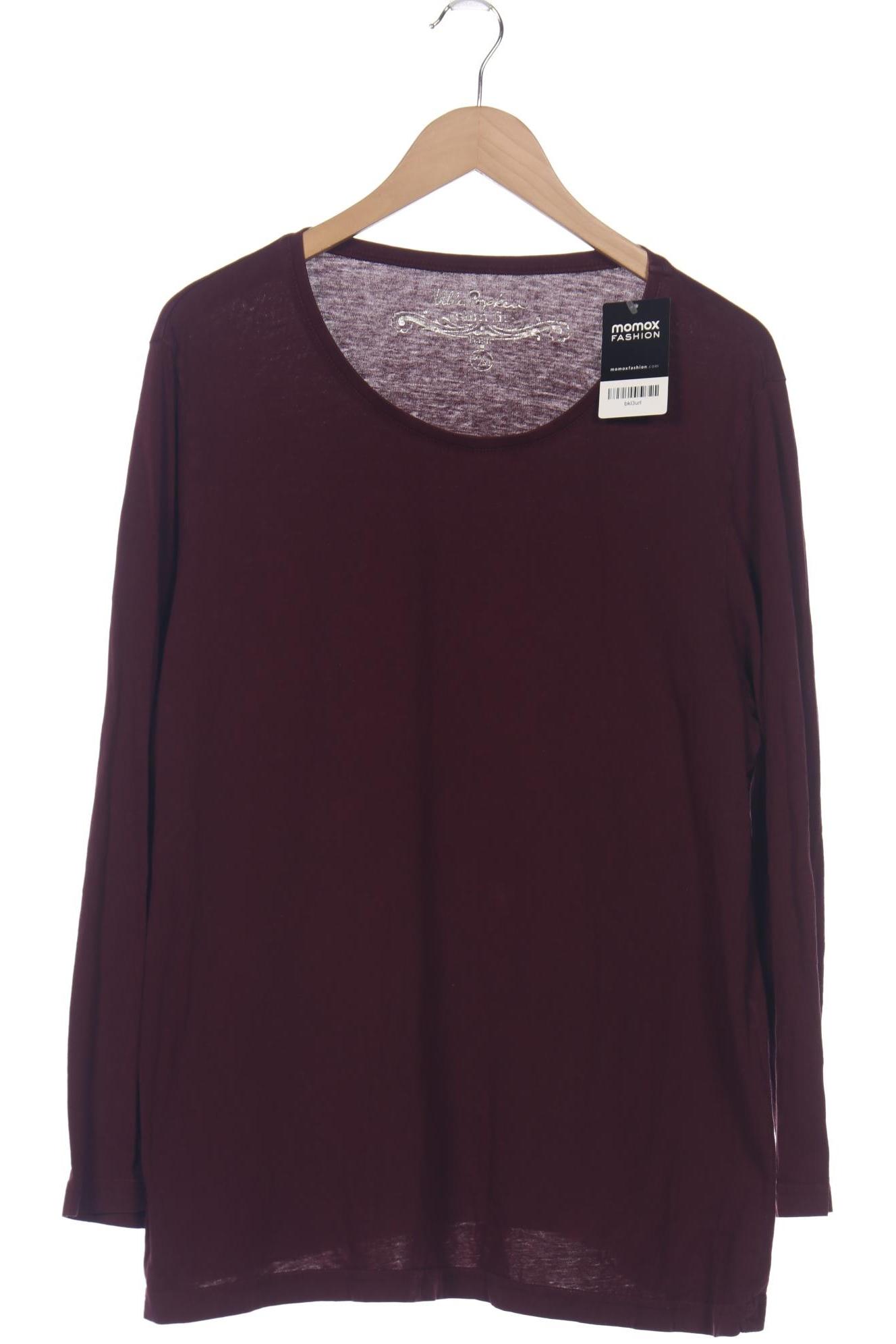 

Ulla Popken Damen Langarmshirt, bordeaux, Gr. 50