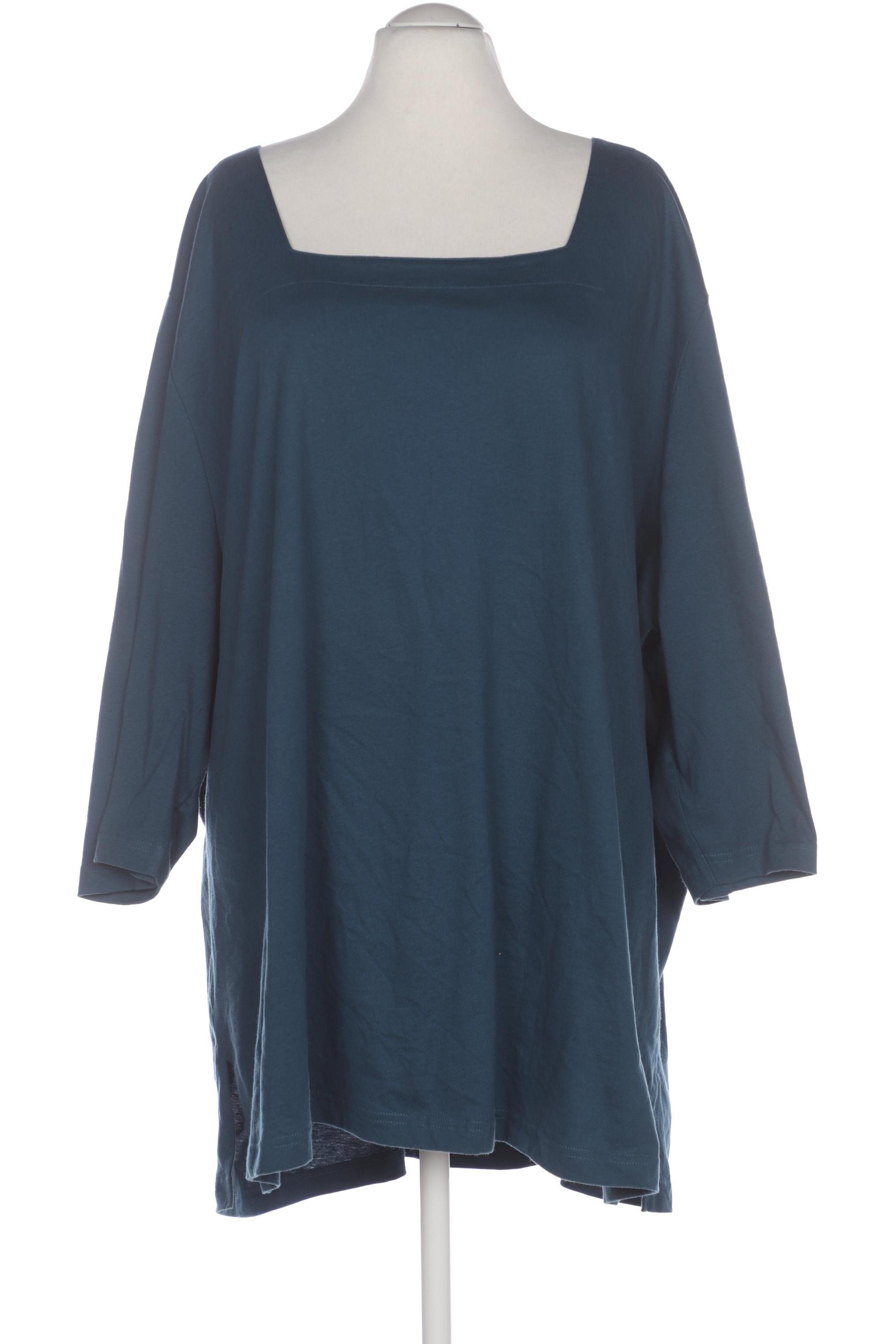 

Ulla Popken Damen Langarmshirt, blau, Gr. 66