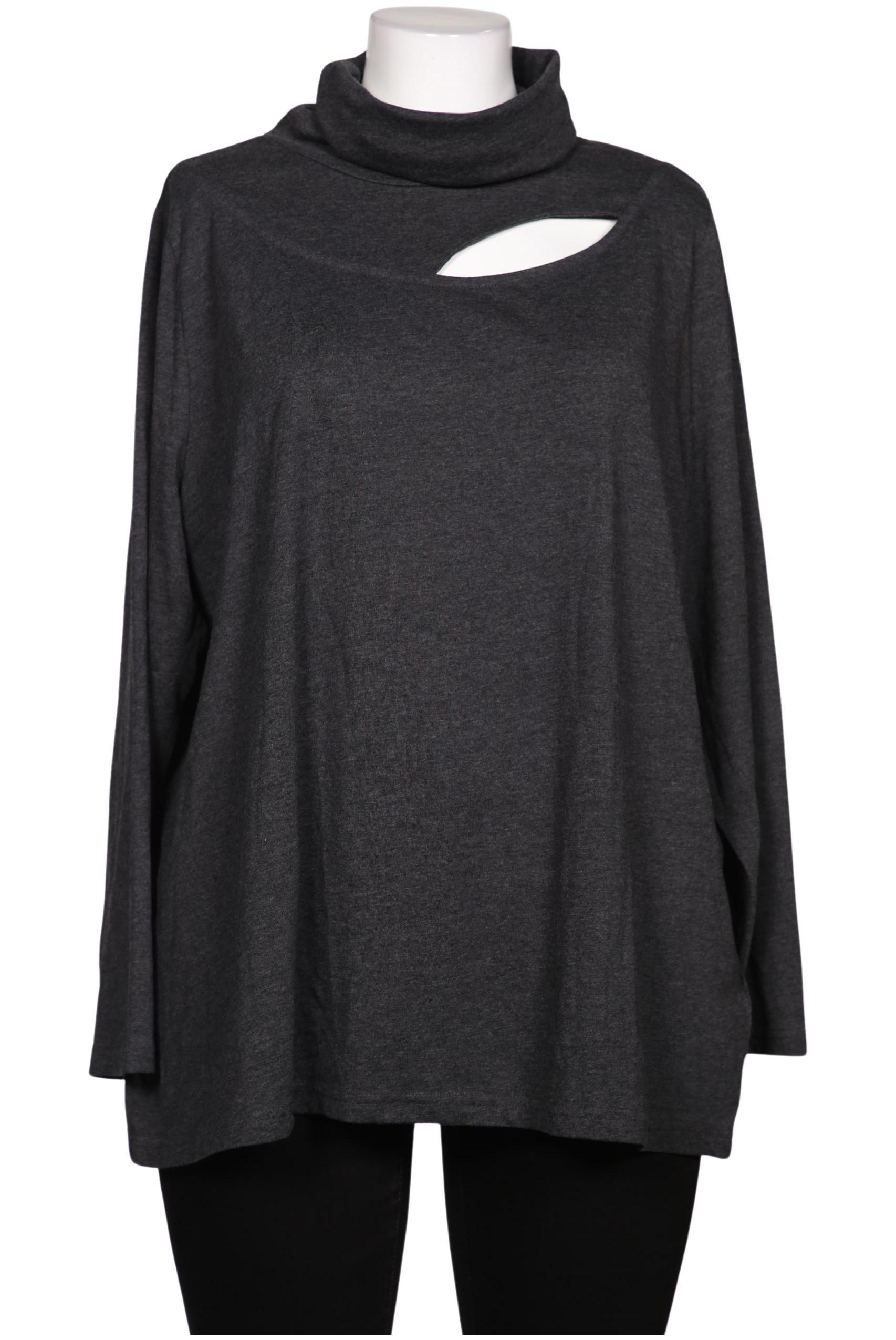 

Ulla Popken Damen Langarmshirt, grau, Gr. 50