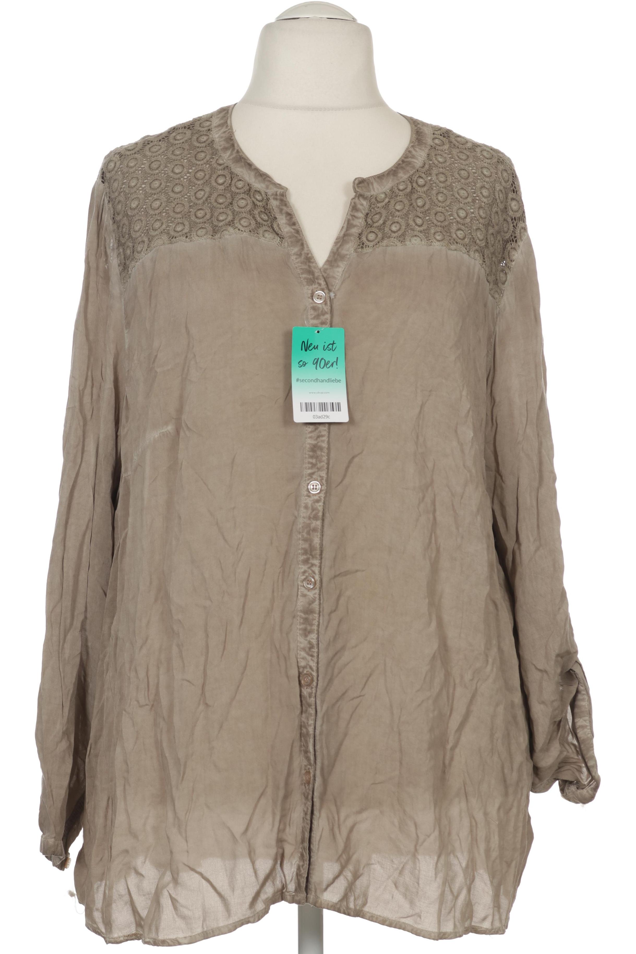 

Ulla Popken Damen Bluse, beige, Gr. 56