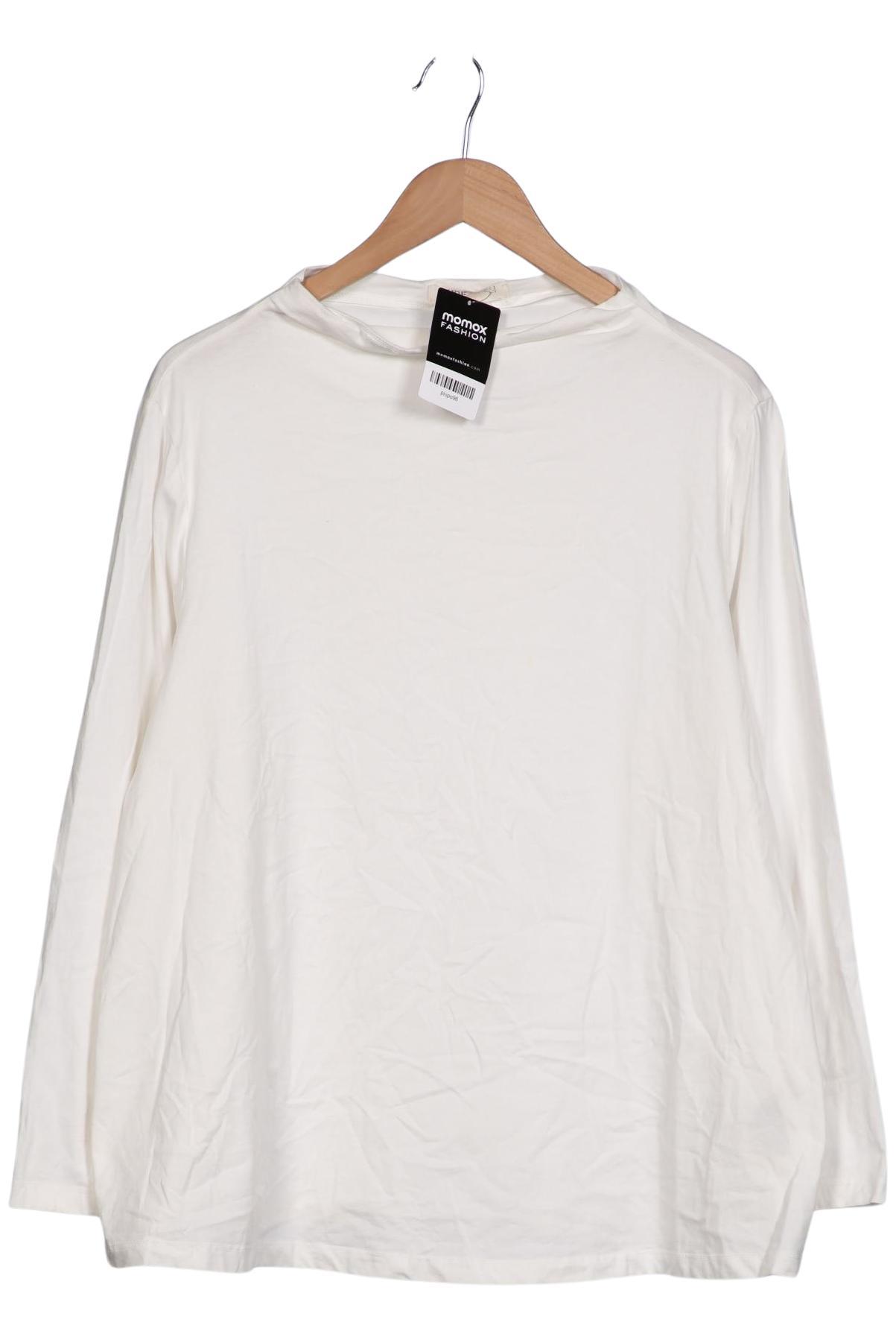 

Ulla Popken Damen Langarmshirt, weiß, Gr. 46