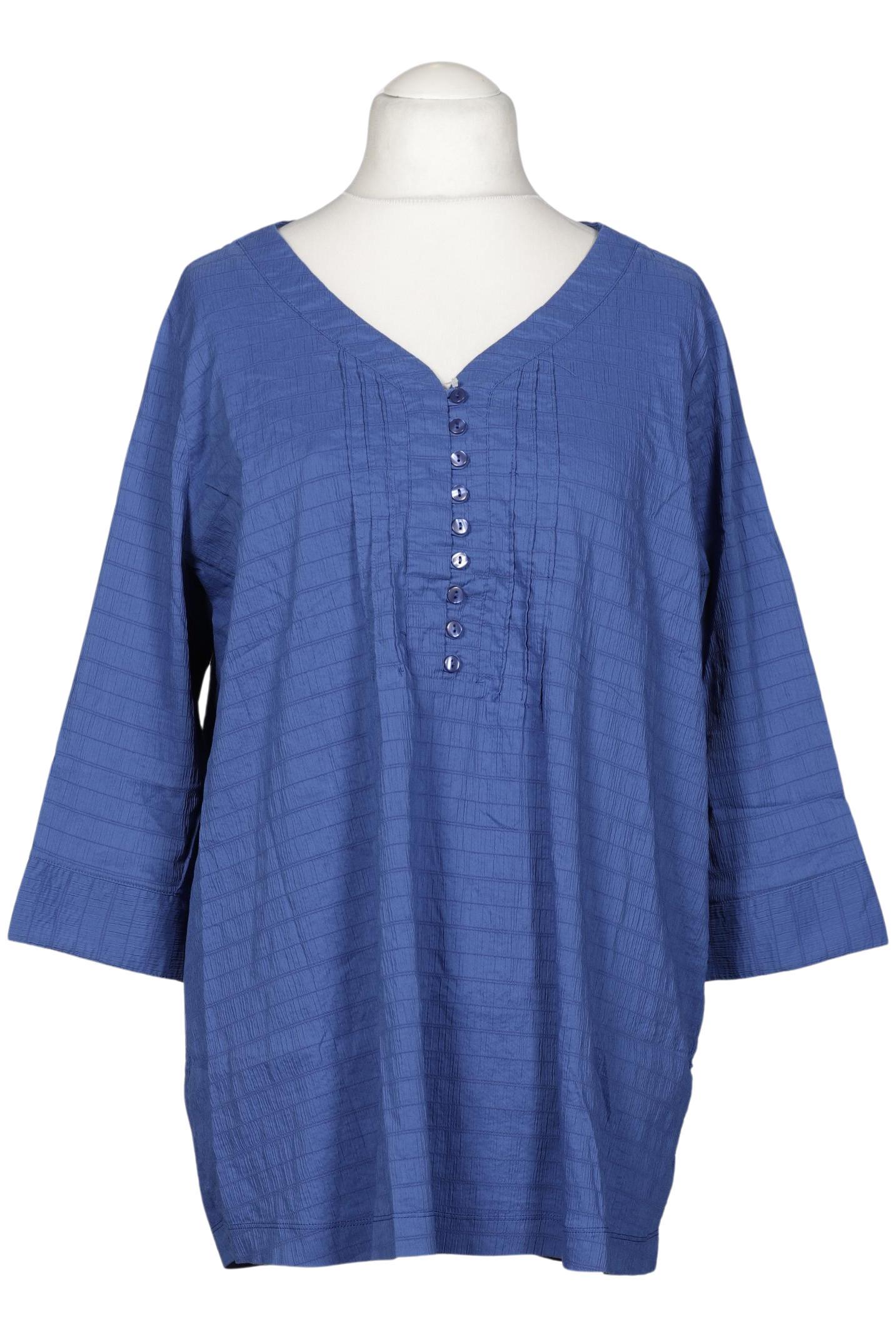 

Ulla Popken Damen Bluse, blau, Gr. 46
