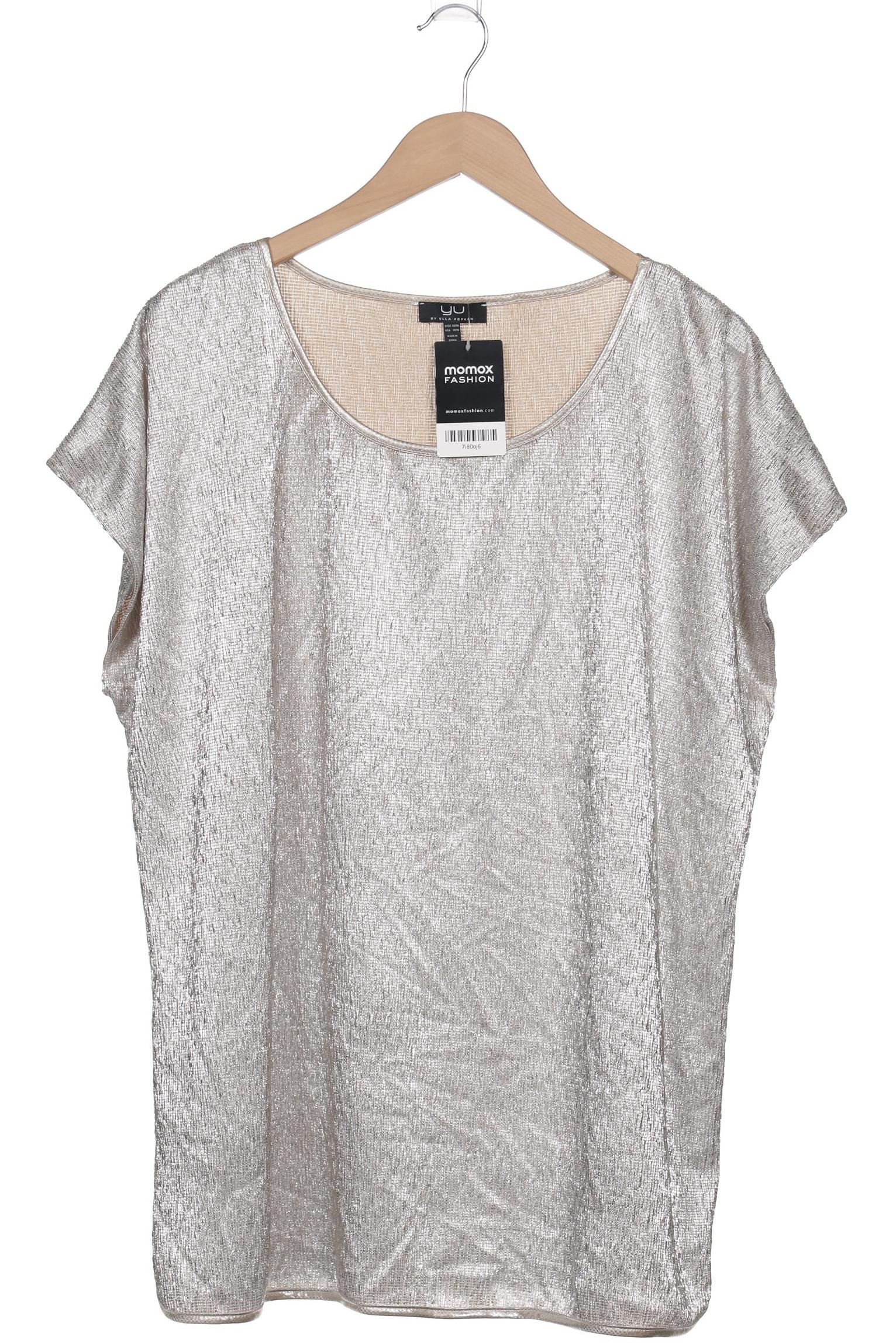 

Ulla Popken Damen T-Shirt, silber, Gr. 46