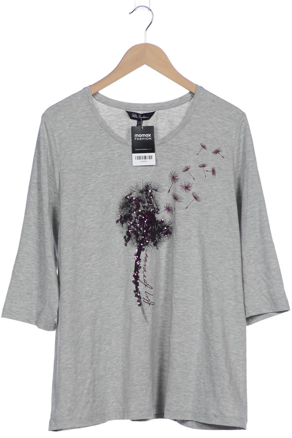 

Ulla Popken Damen Langarmshirt, grau, Gr. 46