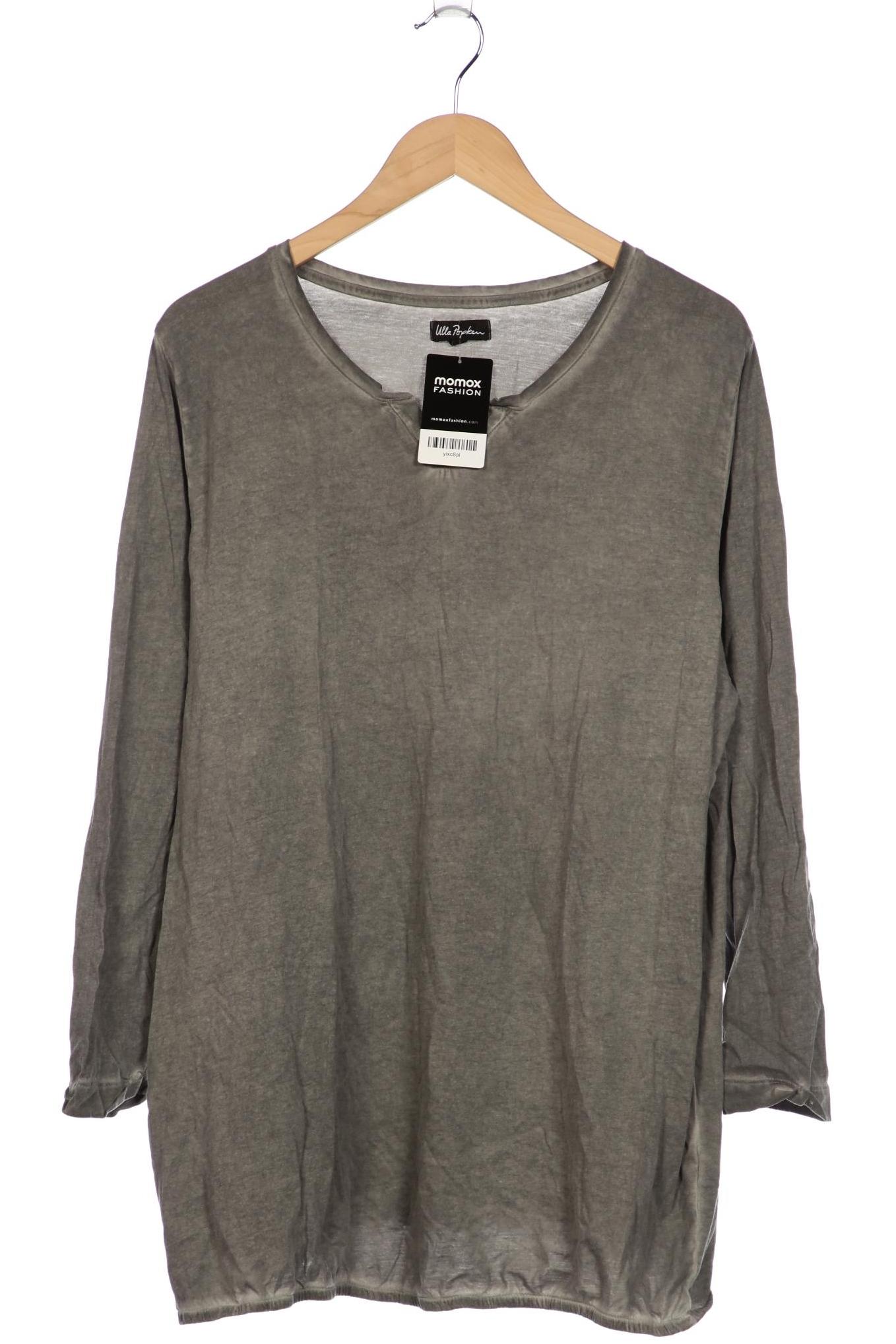 

Ulla Popken Damen Langarmshirt, grau, Gr. 50