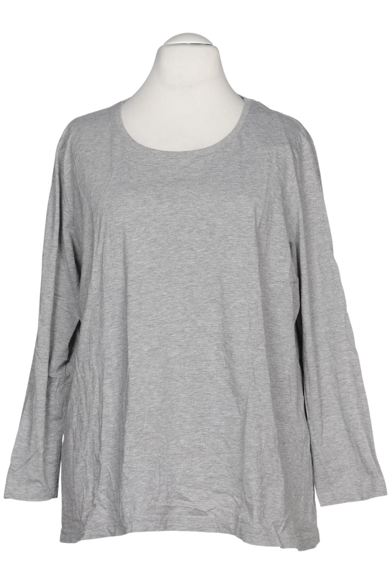 

Ulla Popken Damen Langarmshirt, grau, Gr. 54