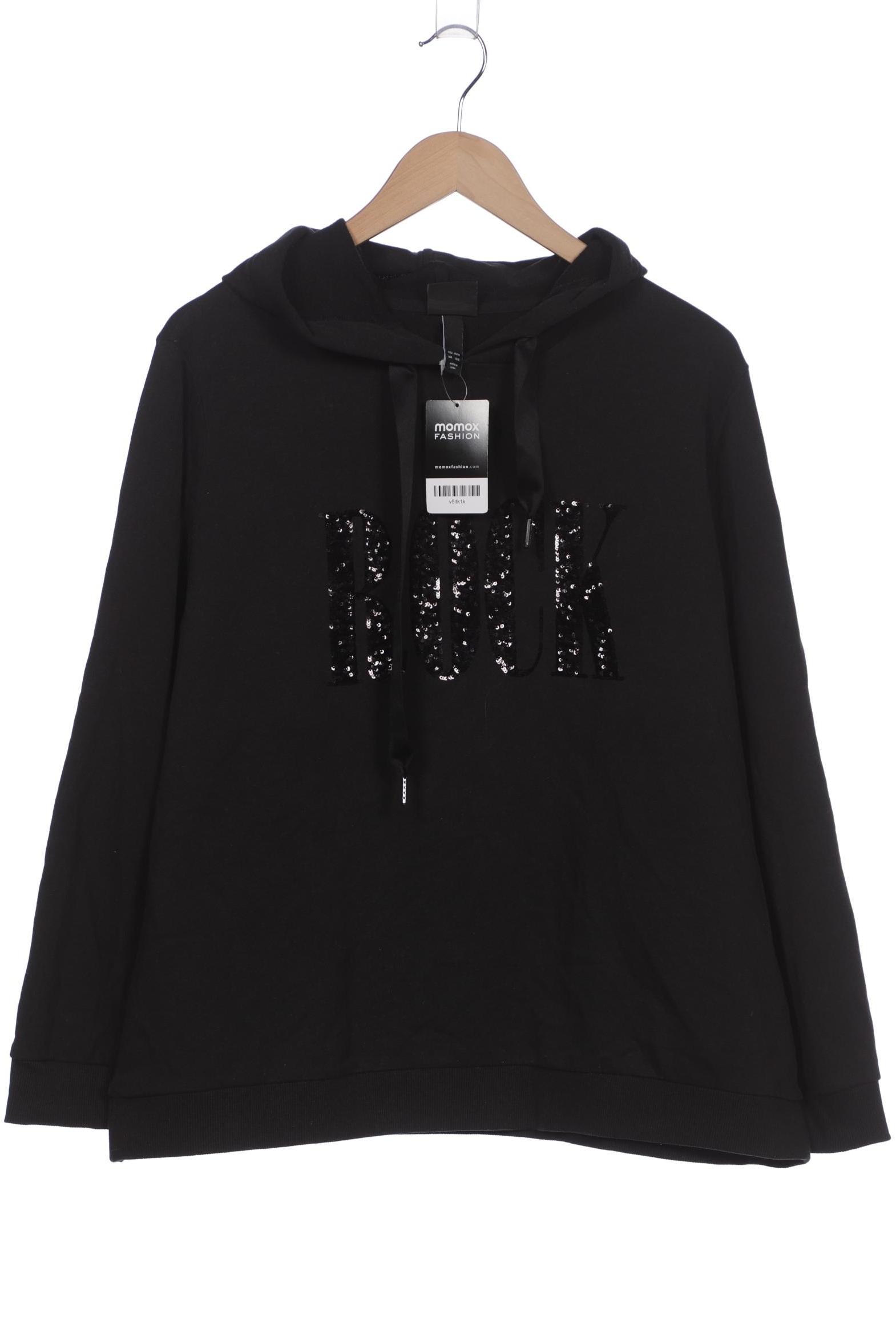 

Ulla Popken Damen Kapuzenpullover, schwarz, Gr. 46