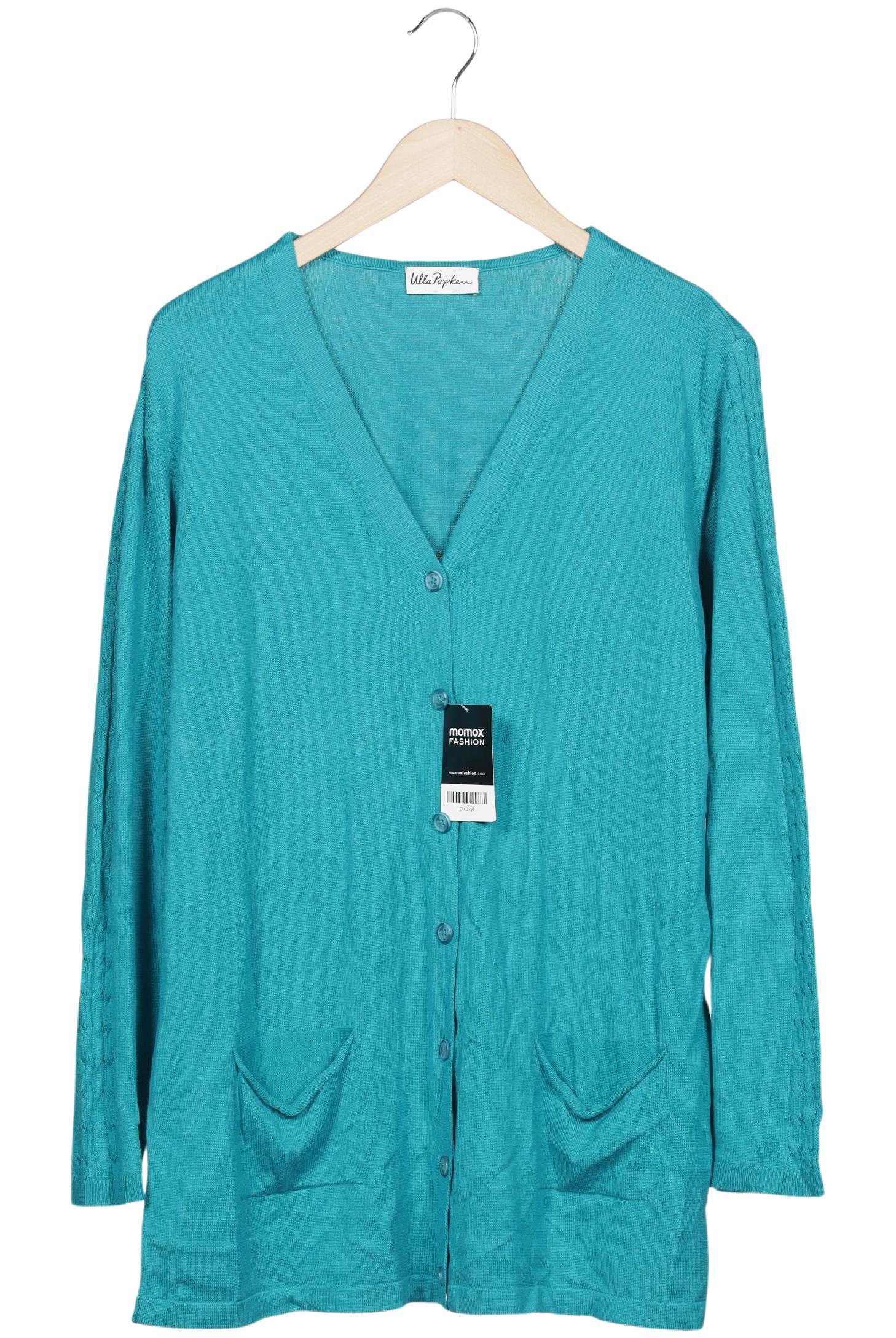 

Ulla Popken Damen Strickjacke, türkis, Gr. 42