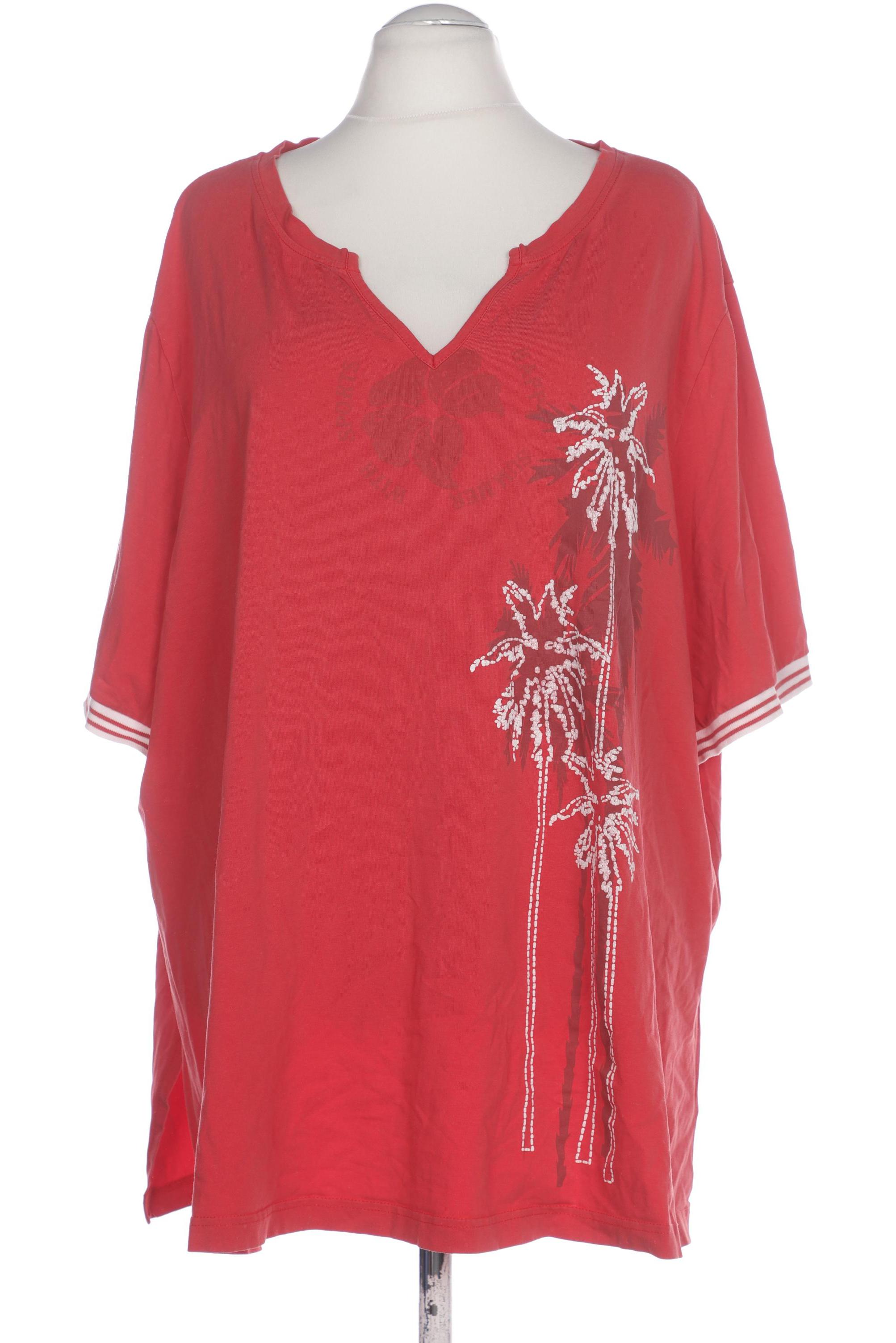 

Ulla Popken Damen T-Shirt, rot, Gr. 58