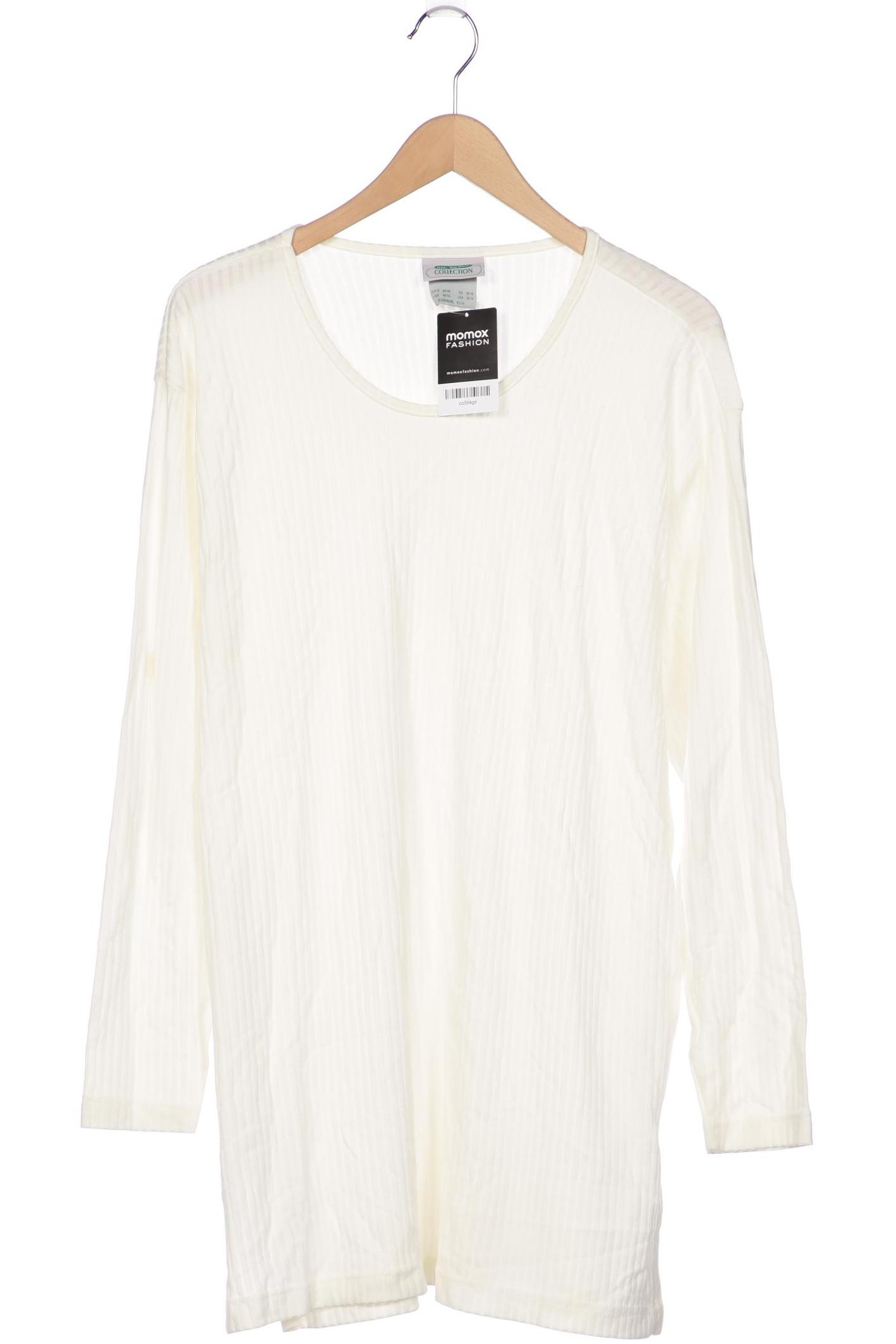 

Ulla Popken Damen Langarmshirt, weiß