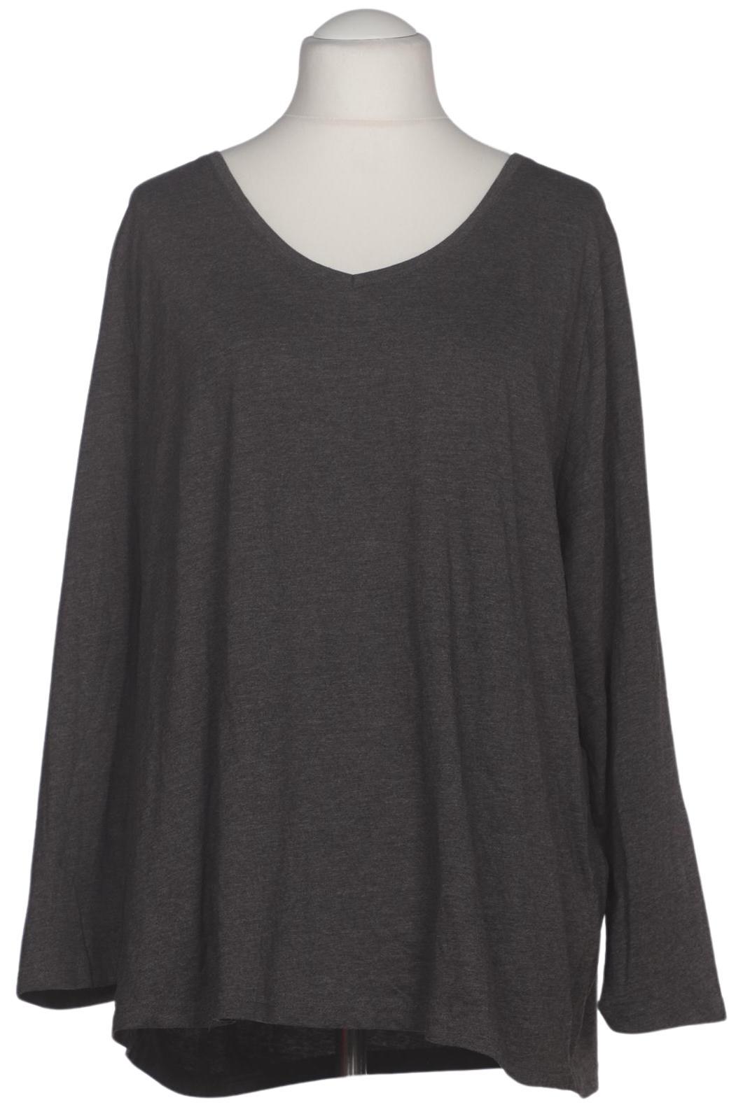 

Ulla Popken Damen Langarmshirt, grau, Gr. 54