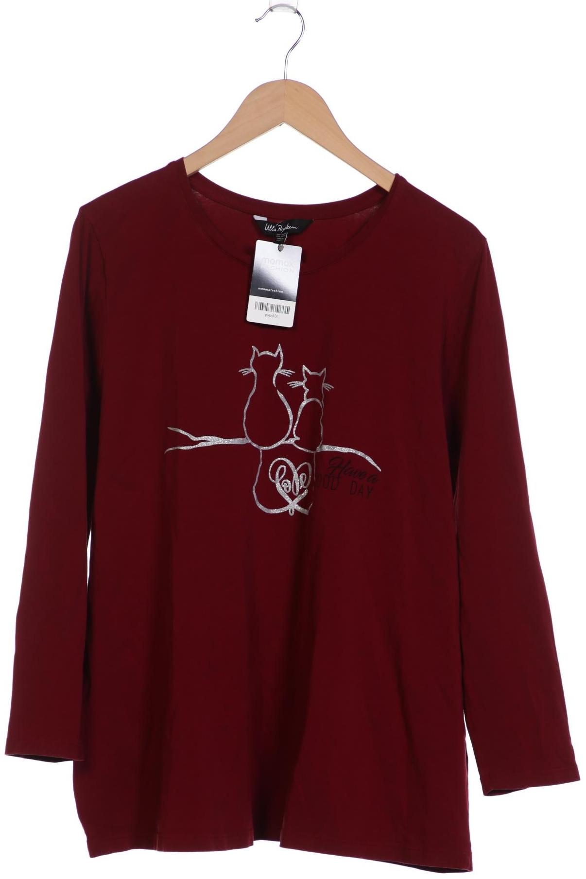 

Ulla Popken Damen Langarmshirt, bordeaux, Gr. 50