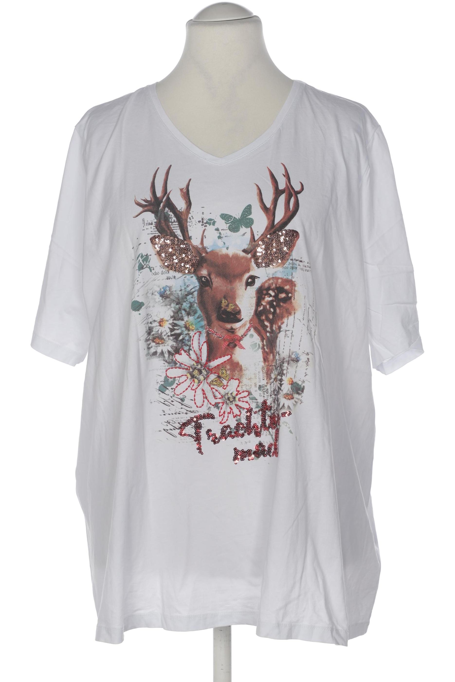 

Ulla Popken Damen T-Shirt, weiß, Gr. 54