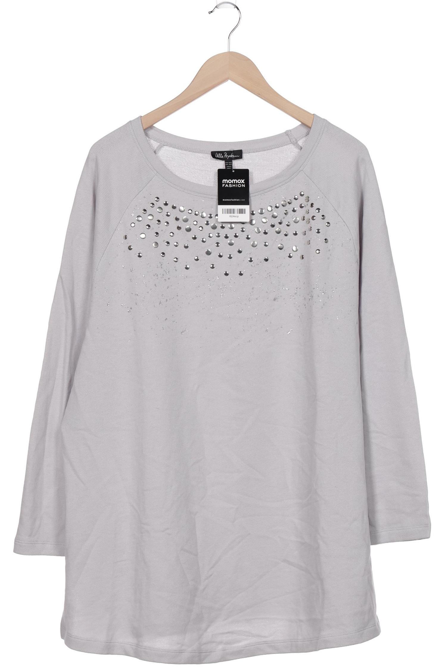 

Ulla Popken Damen Langarmshirt, grau, Gr. 50