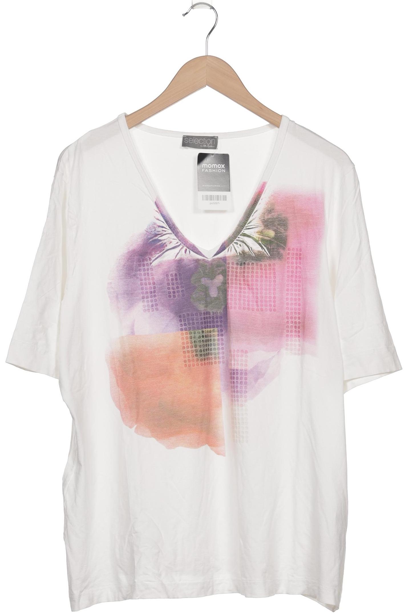 

Ulla Popken Damen T-Shirt, weiß, Gr. 46