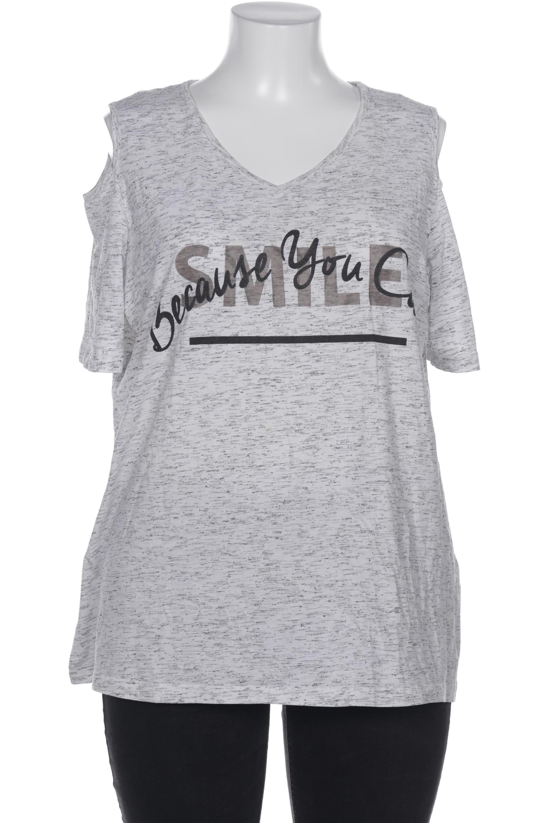 

Ulla Popken Damen T-Shirt, grau, Gr. 46