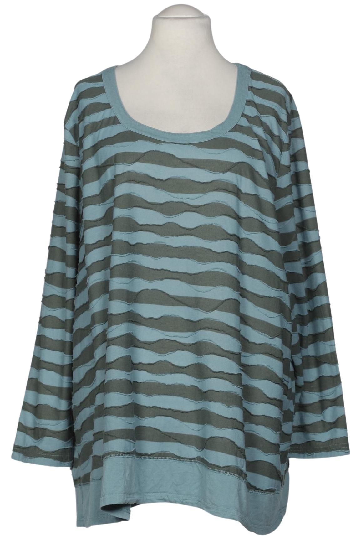 

Ulla Popken Damen Langarmshirt, blau, Gr. 58